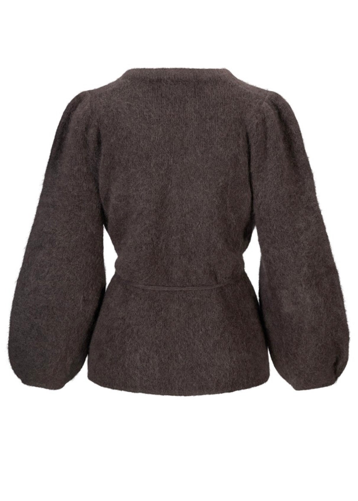 Fredrikke Chunky cardigan Dark Brown
