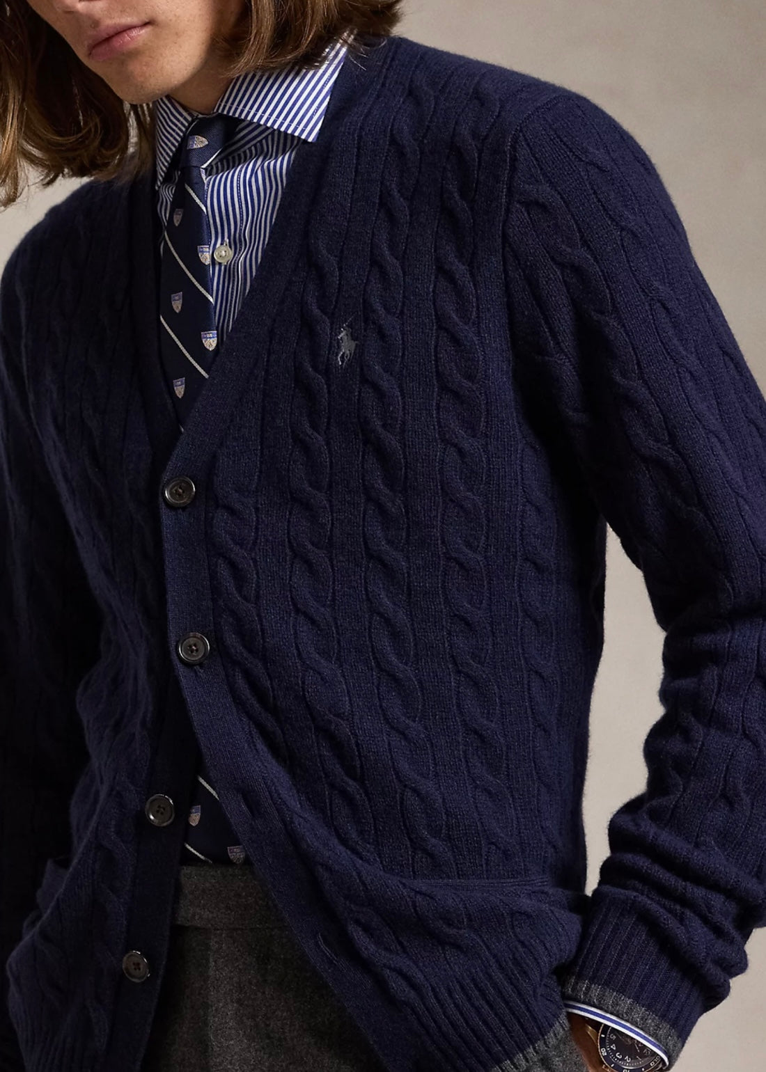 Polo Ralph Lauren Cable cardigan - Hunter Navy