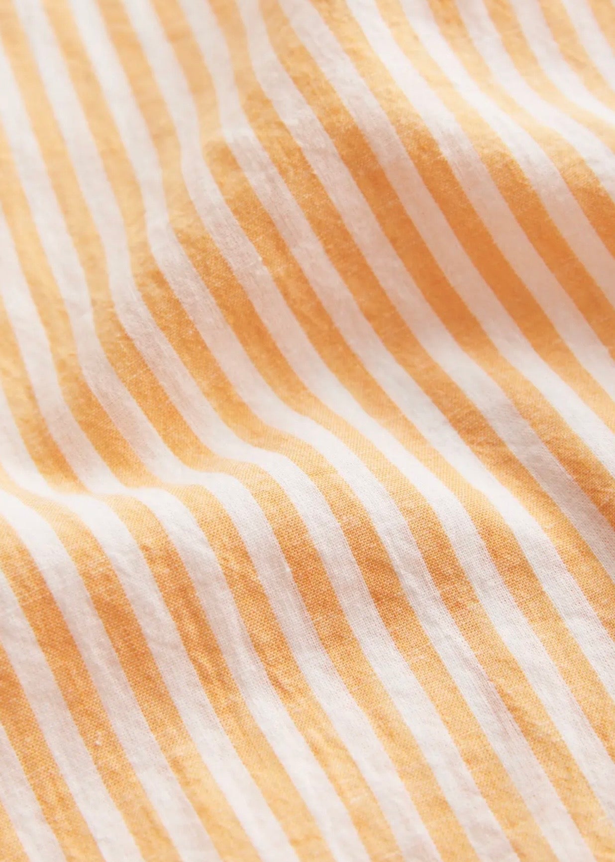 Douglas Linen Stripe Shirt Orange