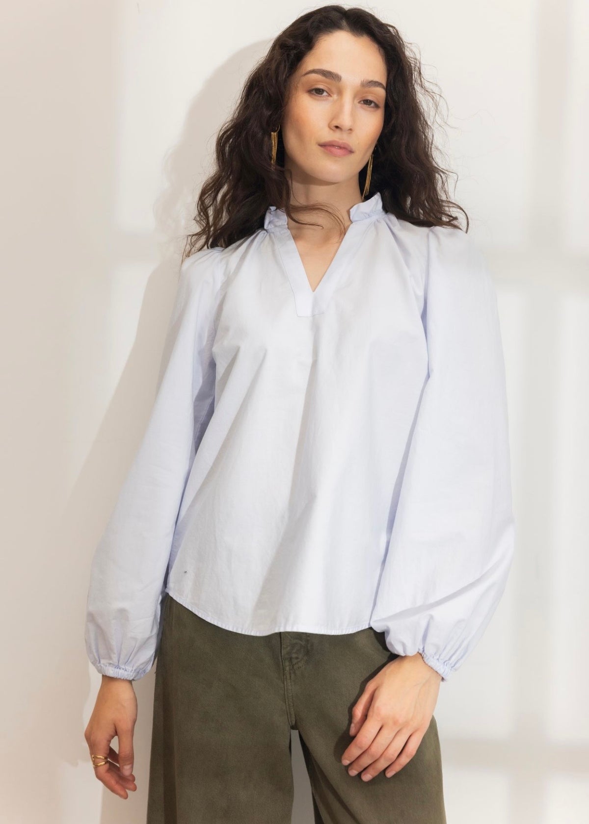 Infinity Blouse Light Blue