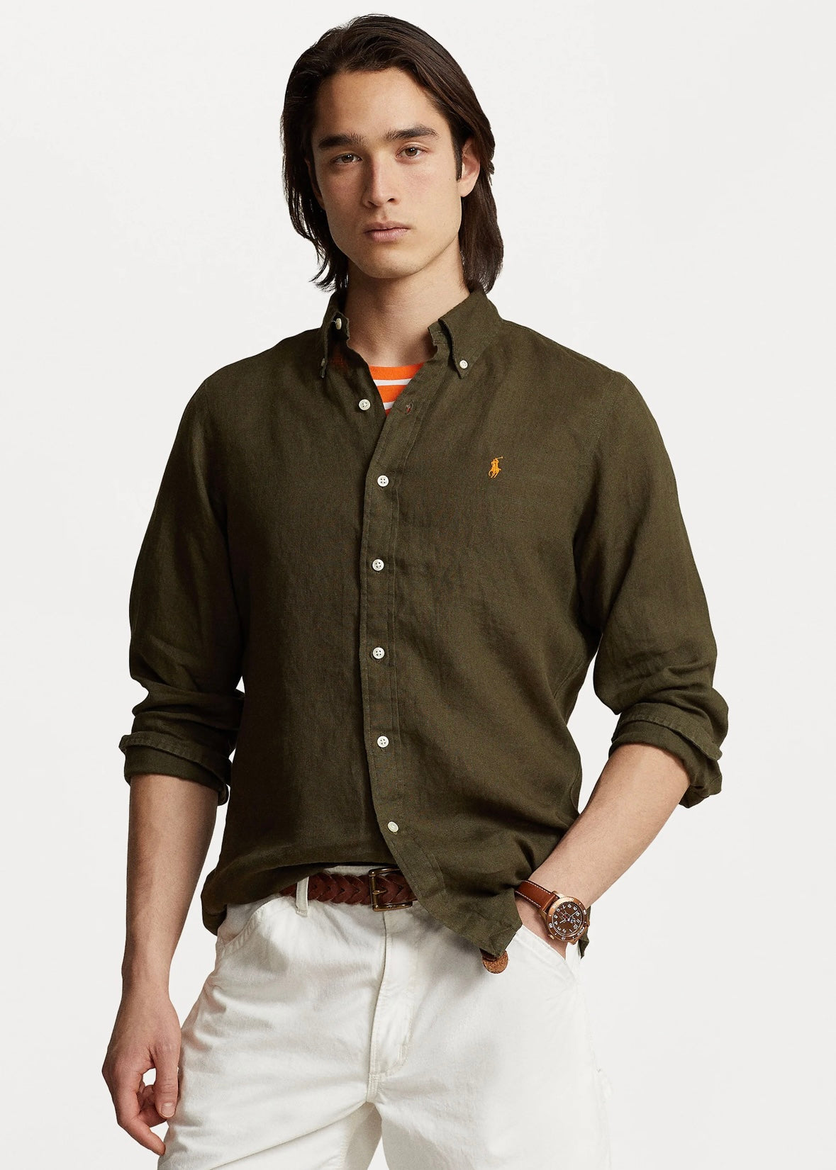 Polo Ralph Lauren Linen shirt custom fit - Armadillo