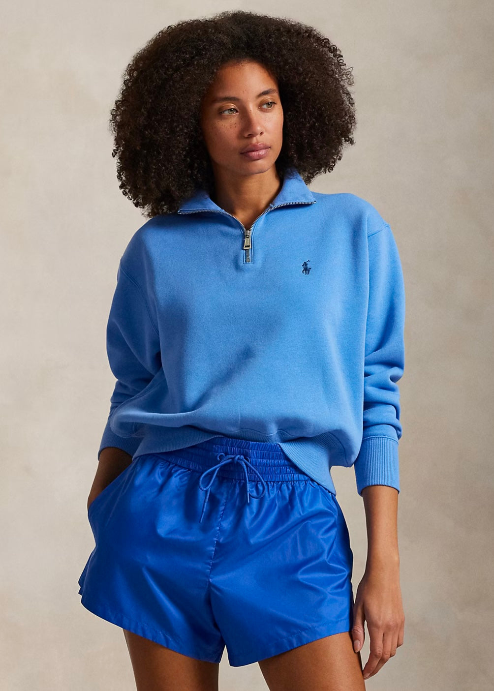 Ralph Lauren College zip - Summer Blue