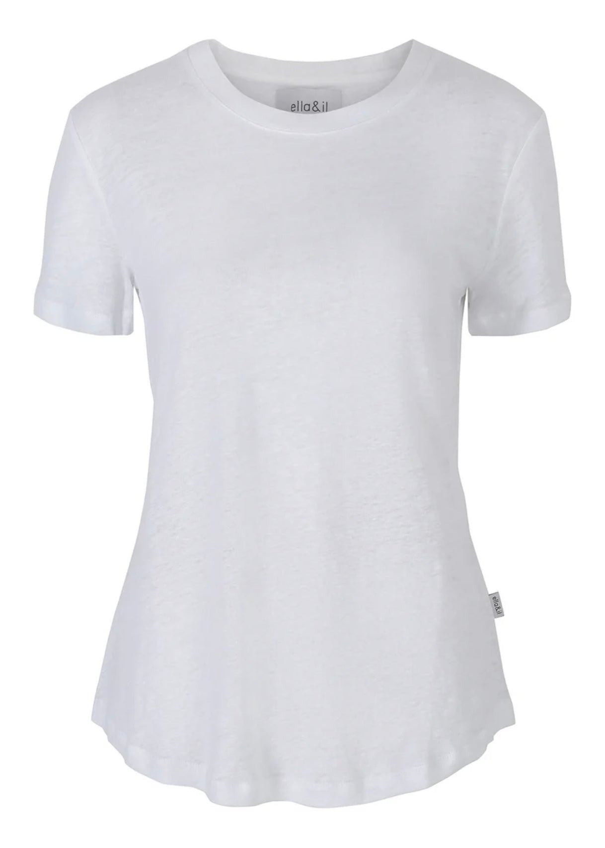Jane Linen Tee White