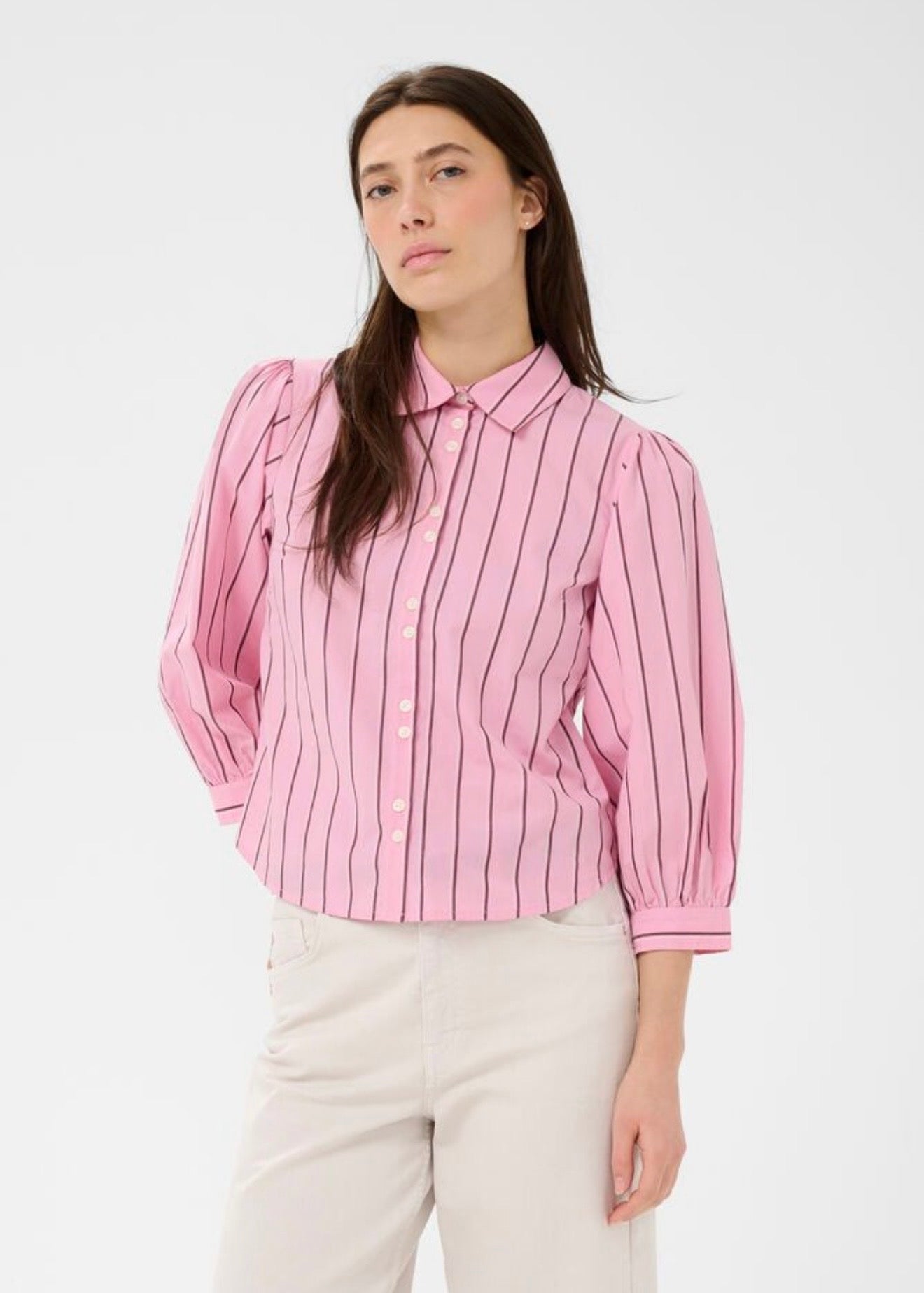 Anais Shirt Pink Stripe