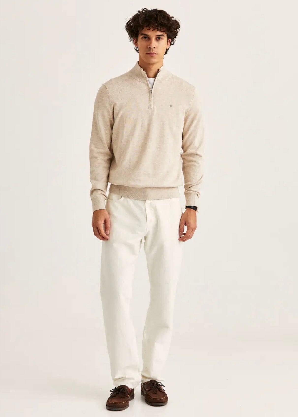 Riley Half Zip Khaki