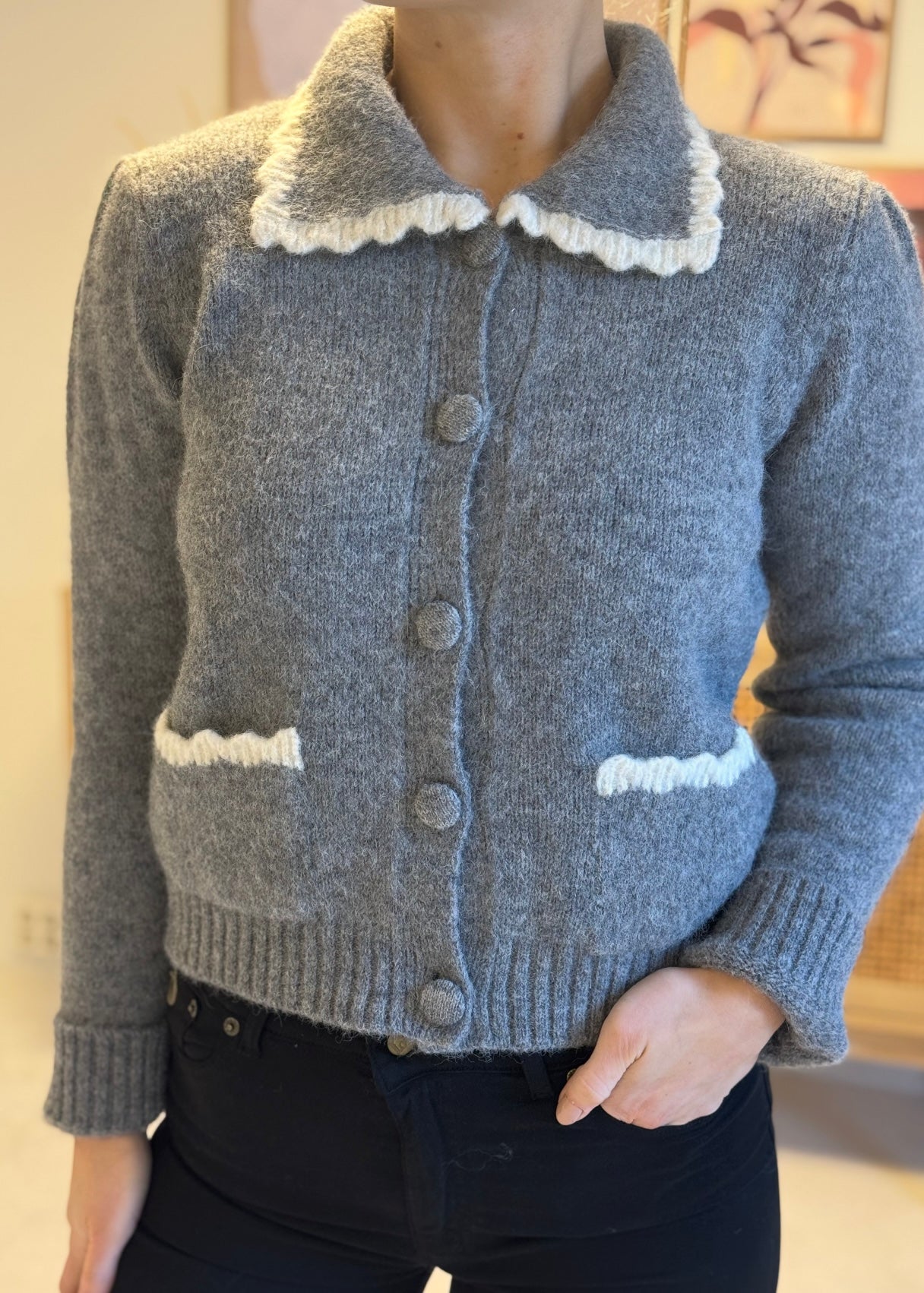 Isabella cardigan Grey Melange