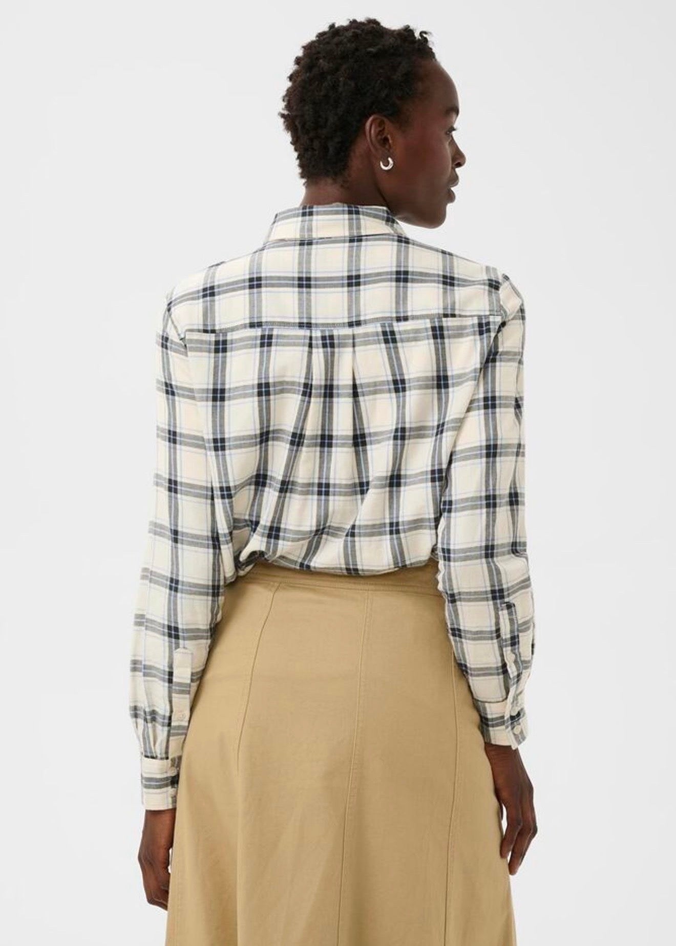 Yana Shirt Big Dark Navy Check