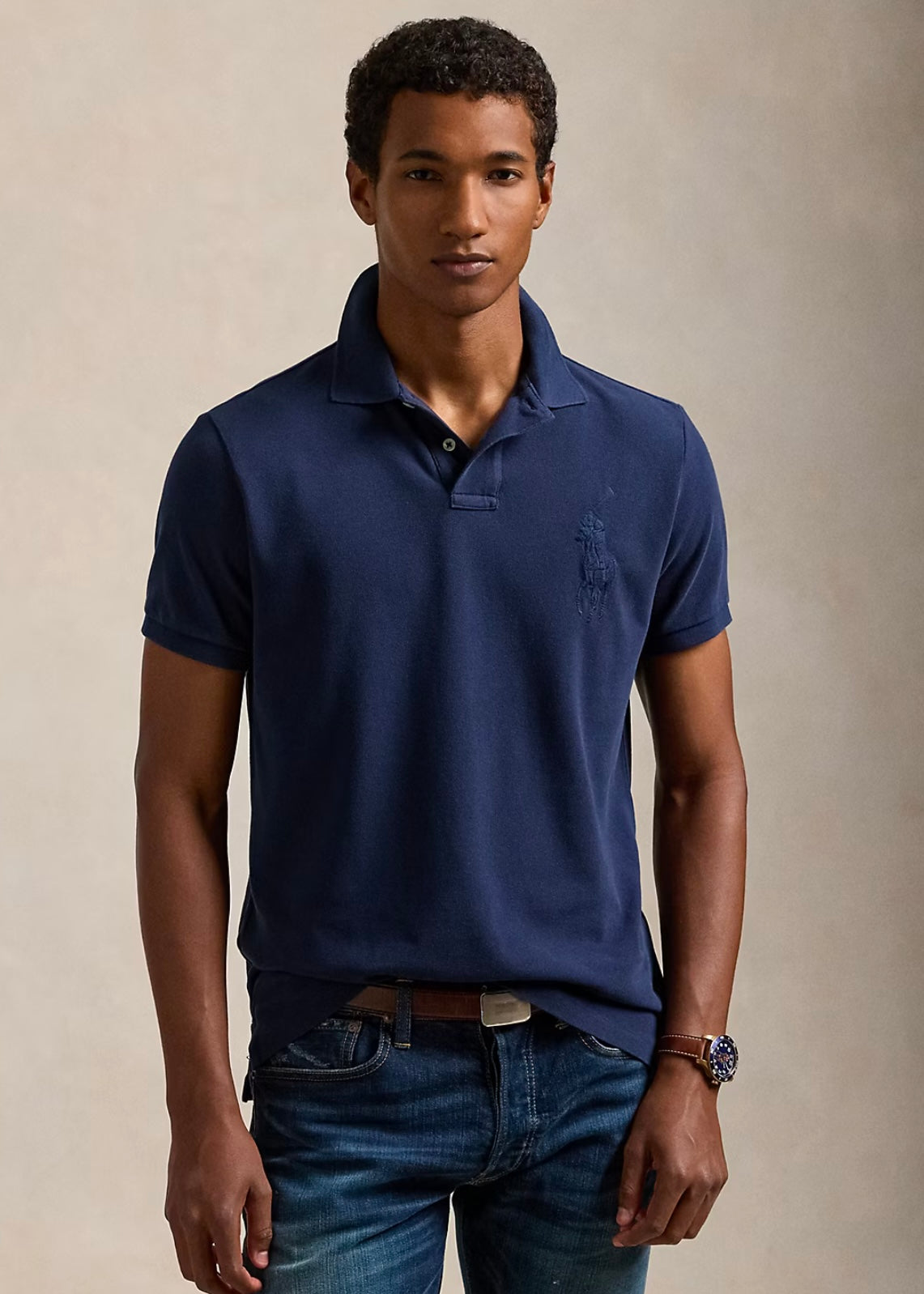 Ralph Lauren Big Logo pique - Cruise Navy