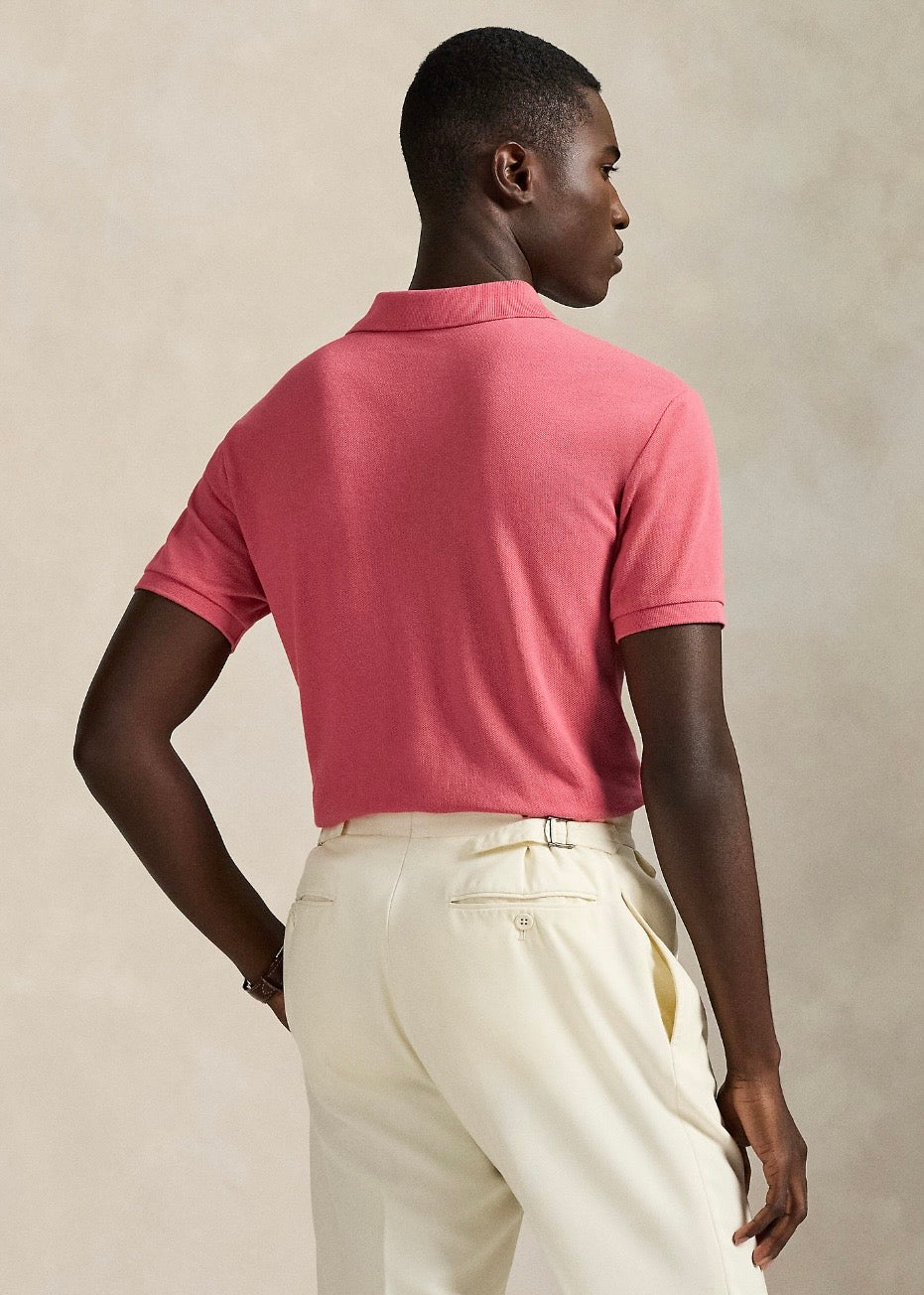 Mesh Polo Shirt Red Sky
