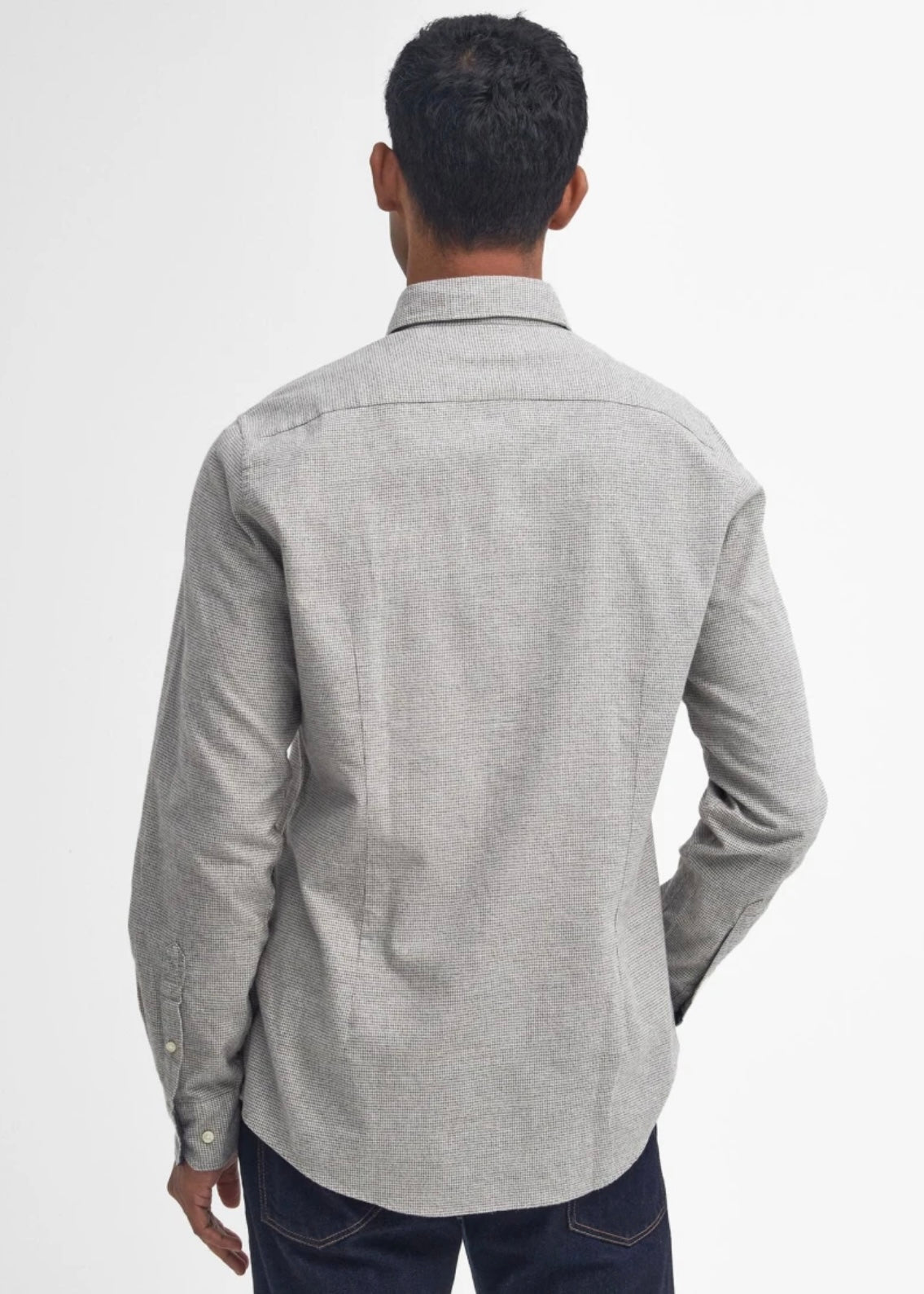 Turner Tailored Houndtooth shirt Olive