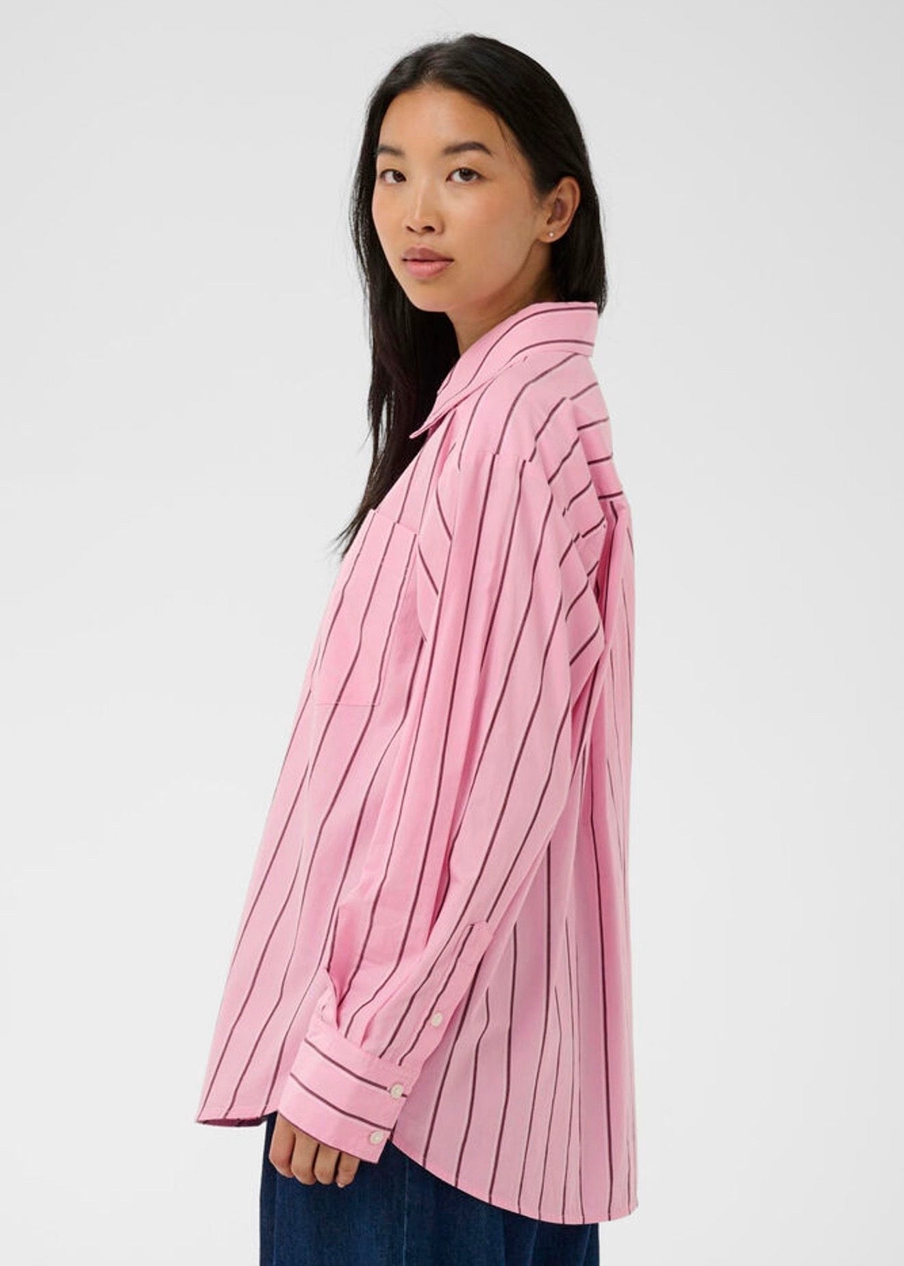 Anabella Shirt Pink Stripe