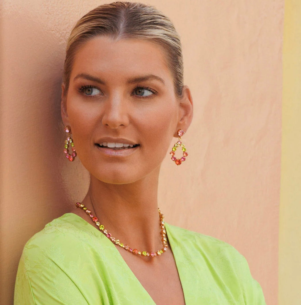 Caroline Svedbom Mini Delia earrings Gold Tropicana Combo