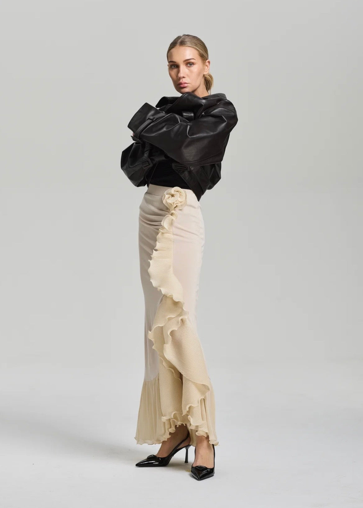 Dion Skirt Pearled Ivory