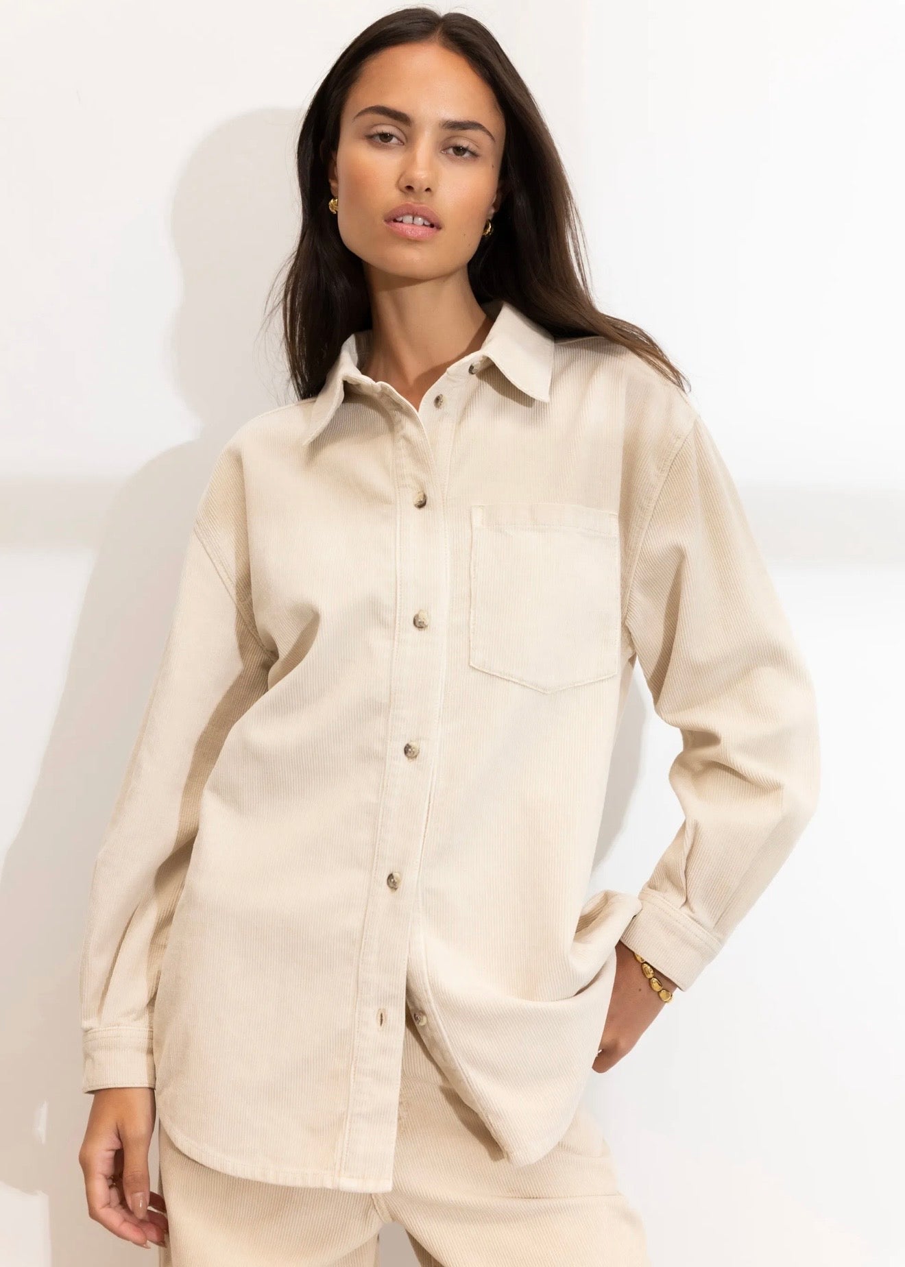 Alex Cord Shirt Greige