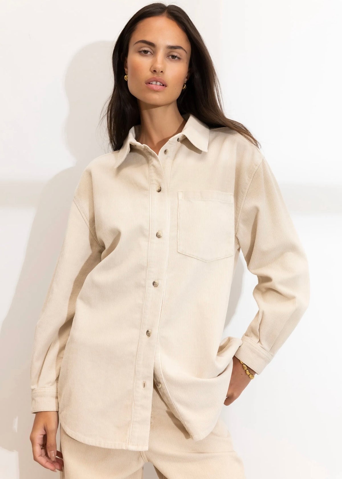 Alex Cord Shirt Greige