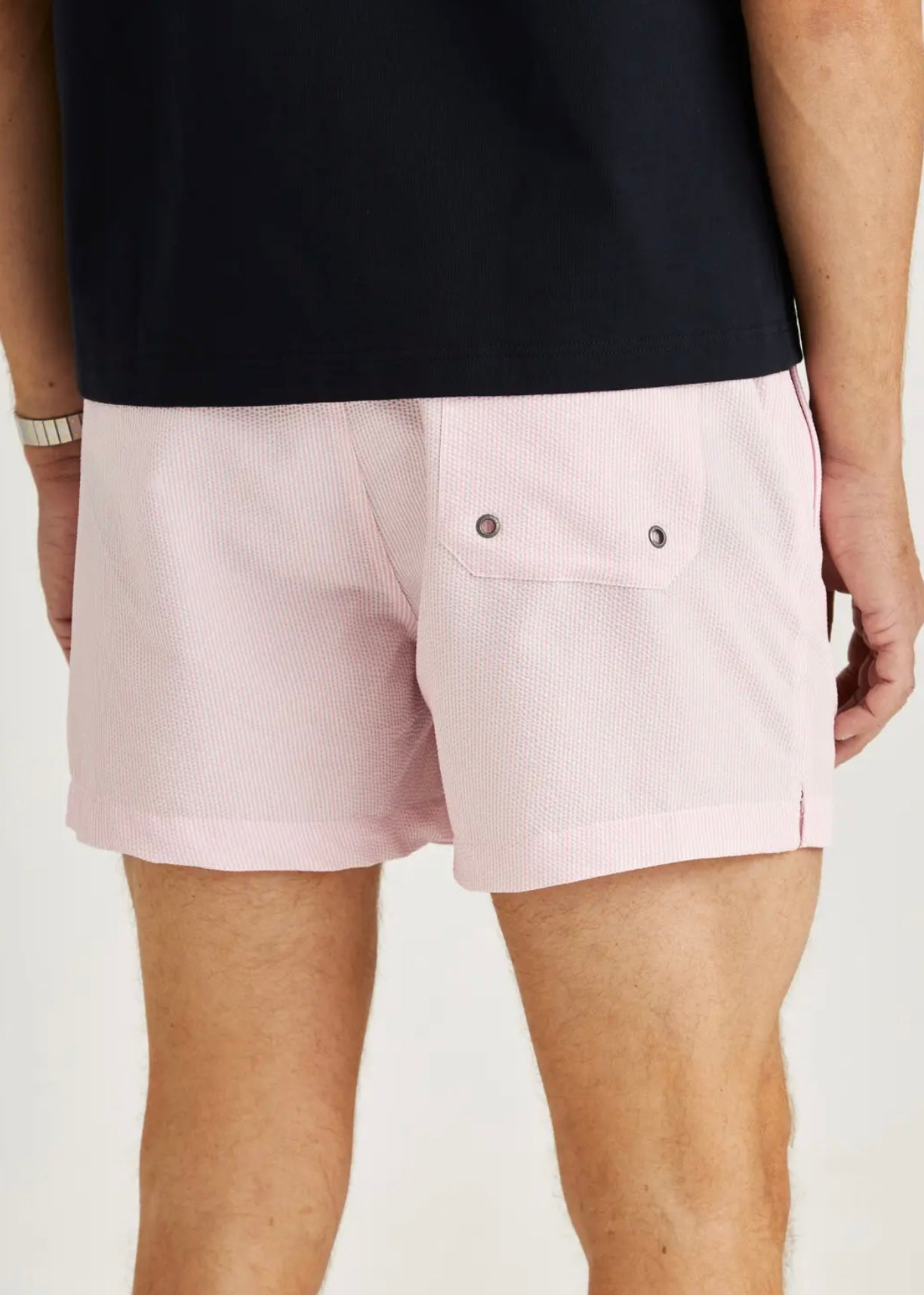 Morris Seersucker Swim shorts - Lt.Pink