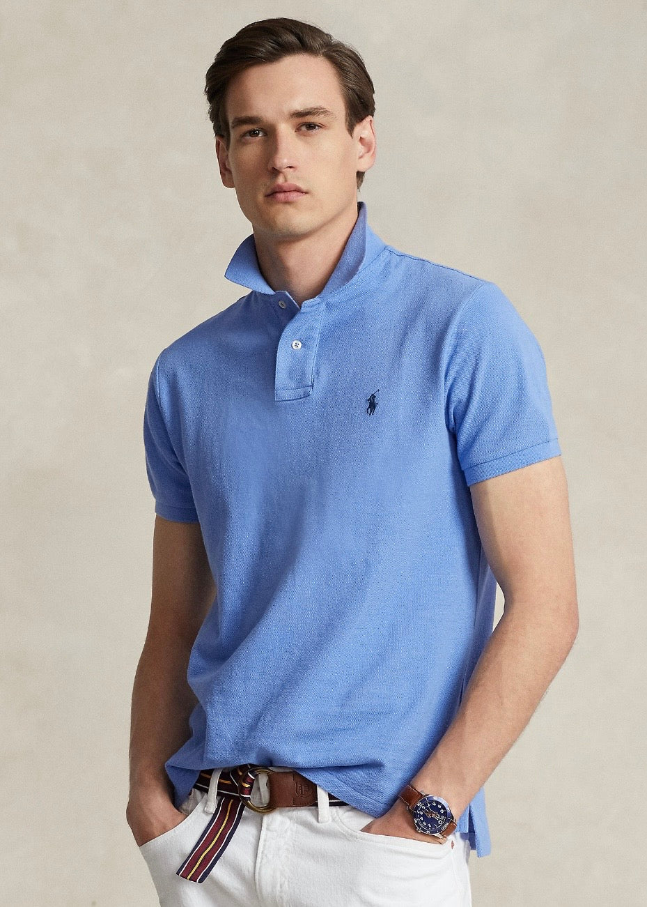 Mesh Polo Shirt Harbor Island Blue