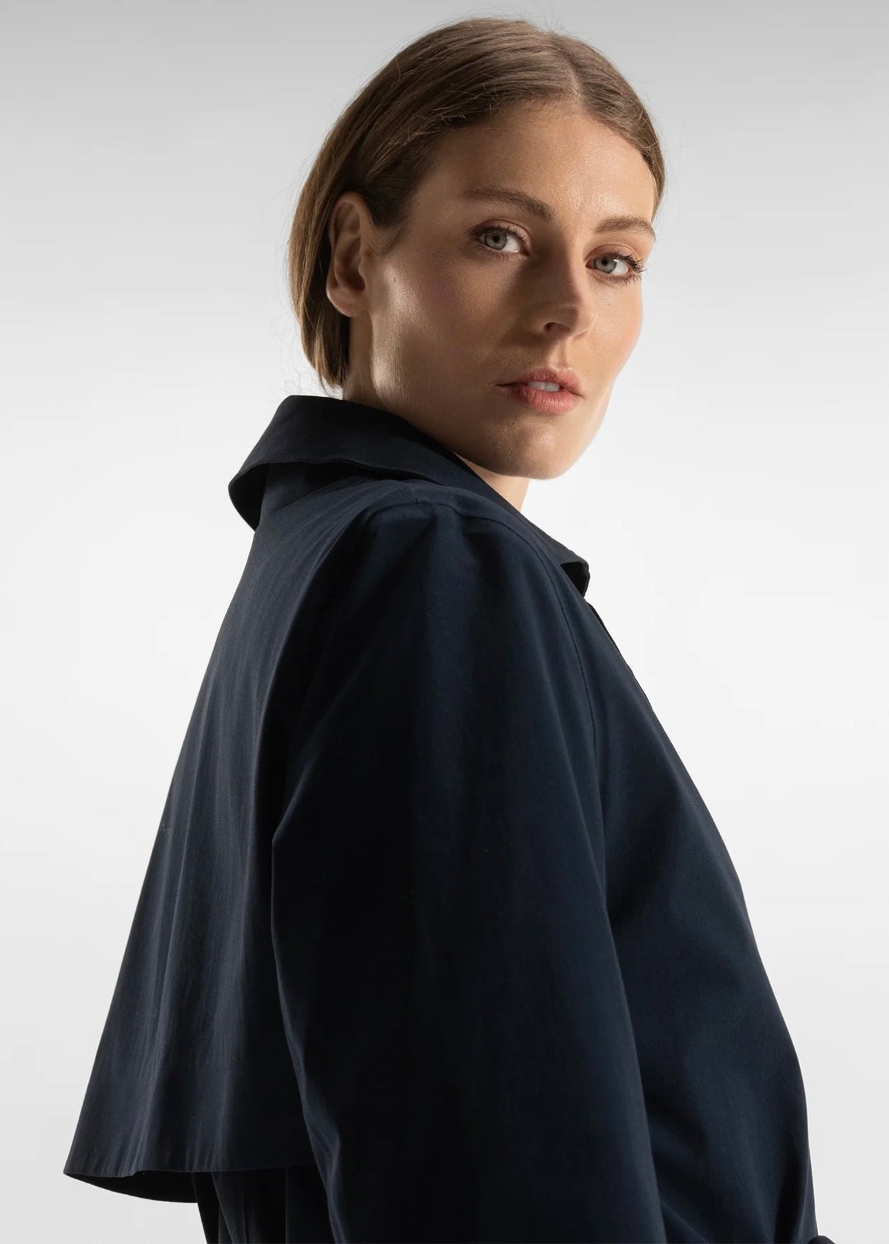 Skylar Trench Coat Navy