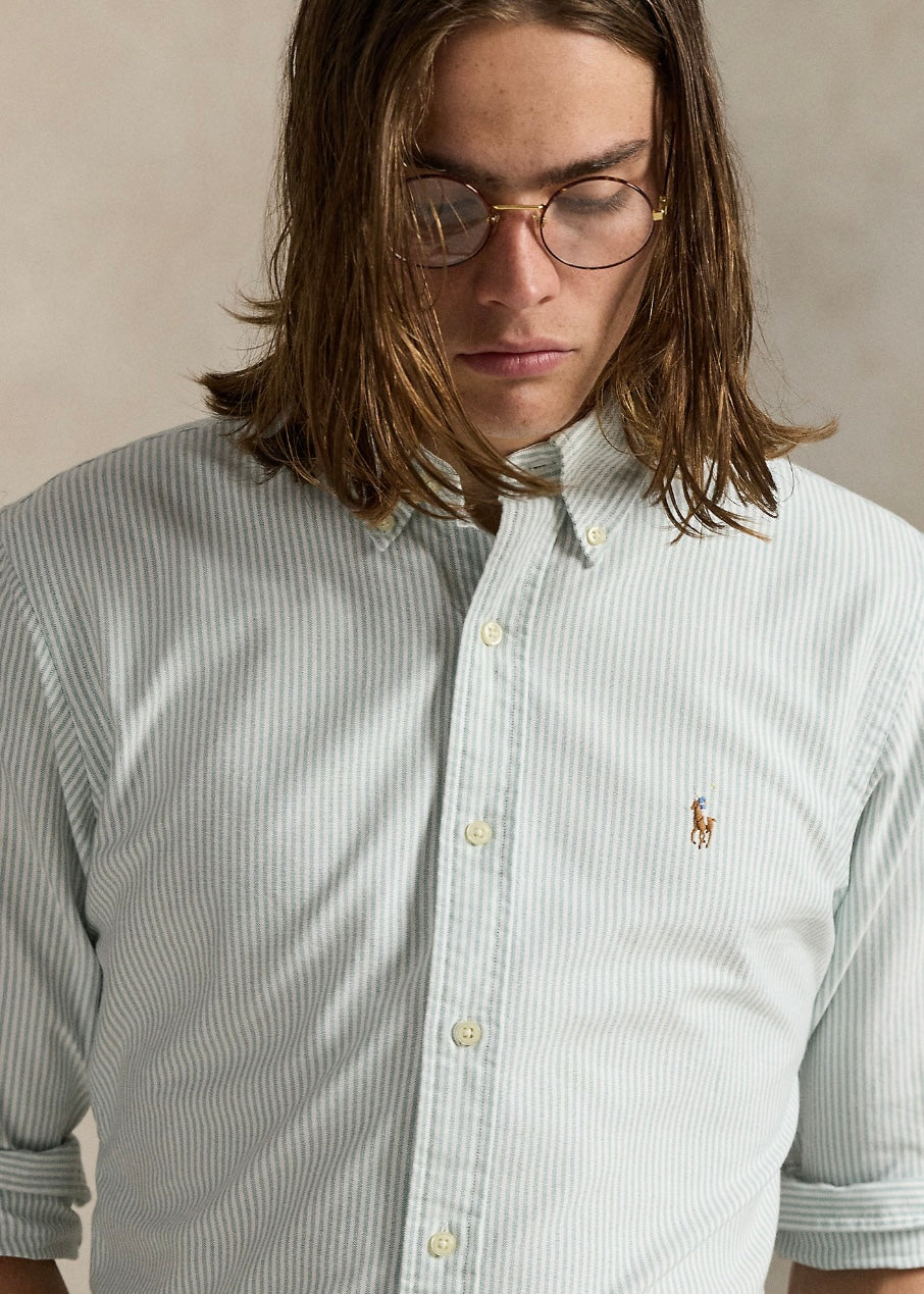 Ralph Lauren Oxford shirt custom fit - Lovat/White