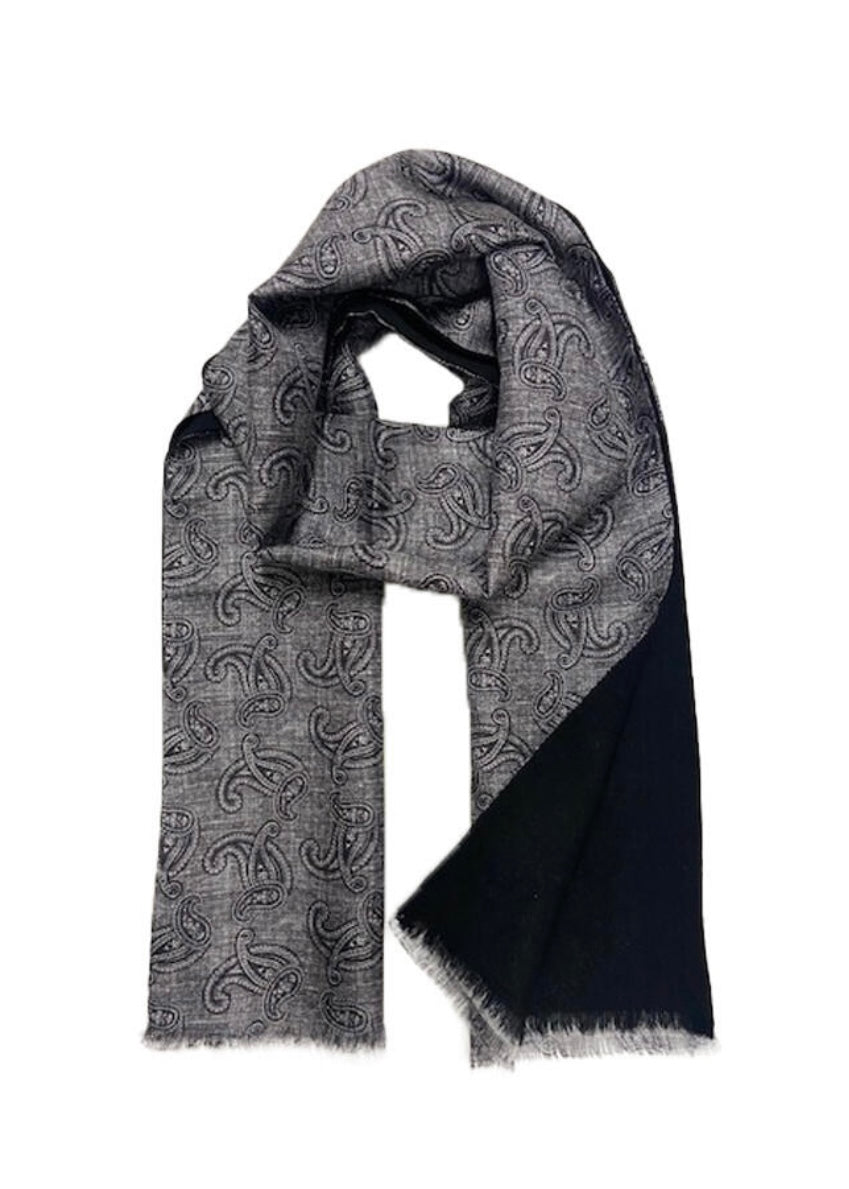 Ull/Silke skjerf Grey