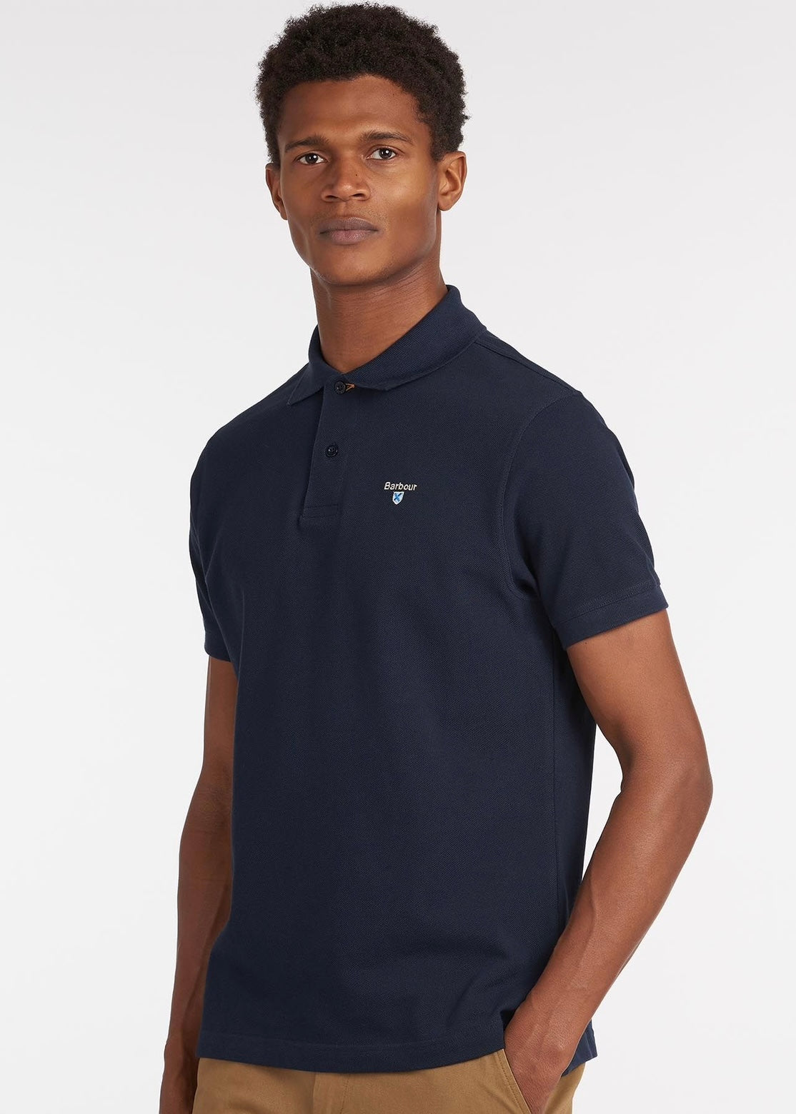 Barbour Tartan Polo pique - New Navy