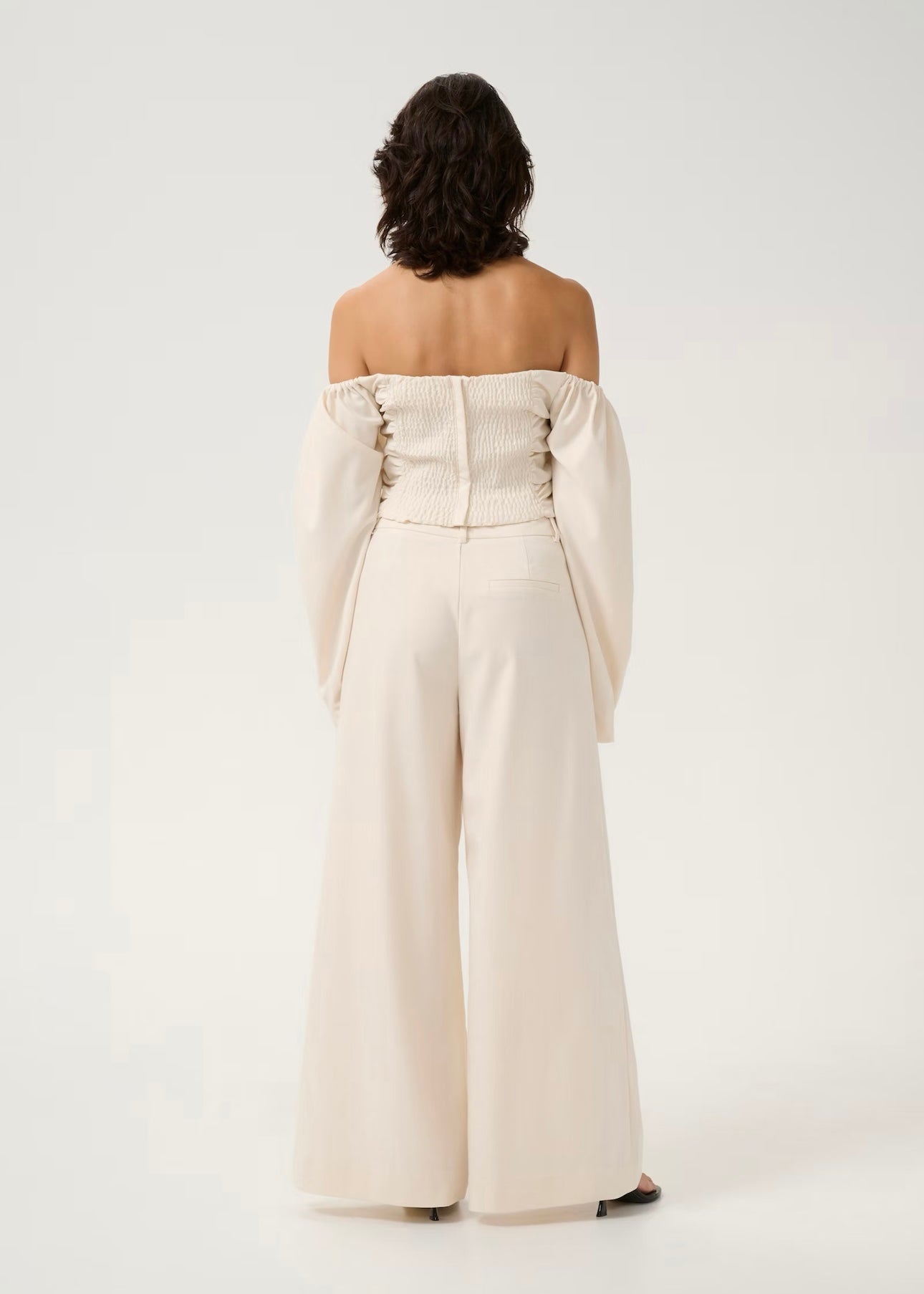 Gestuz Decia pants - Offwhite Melange