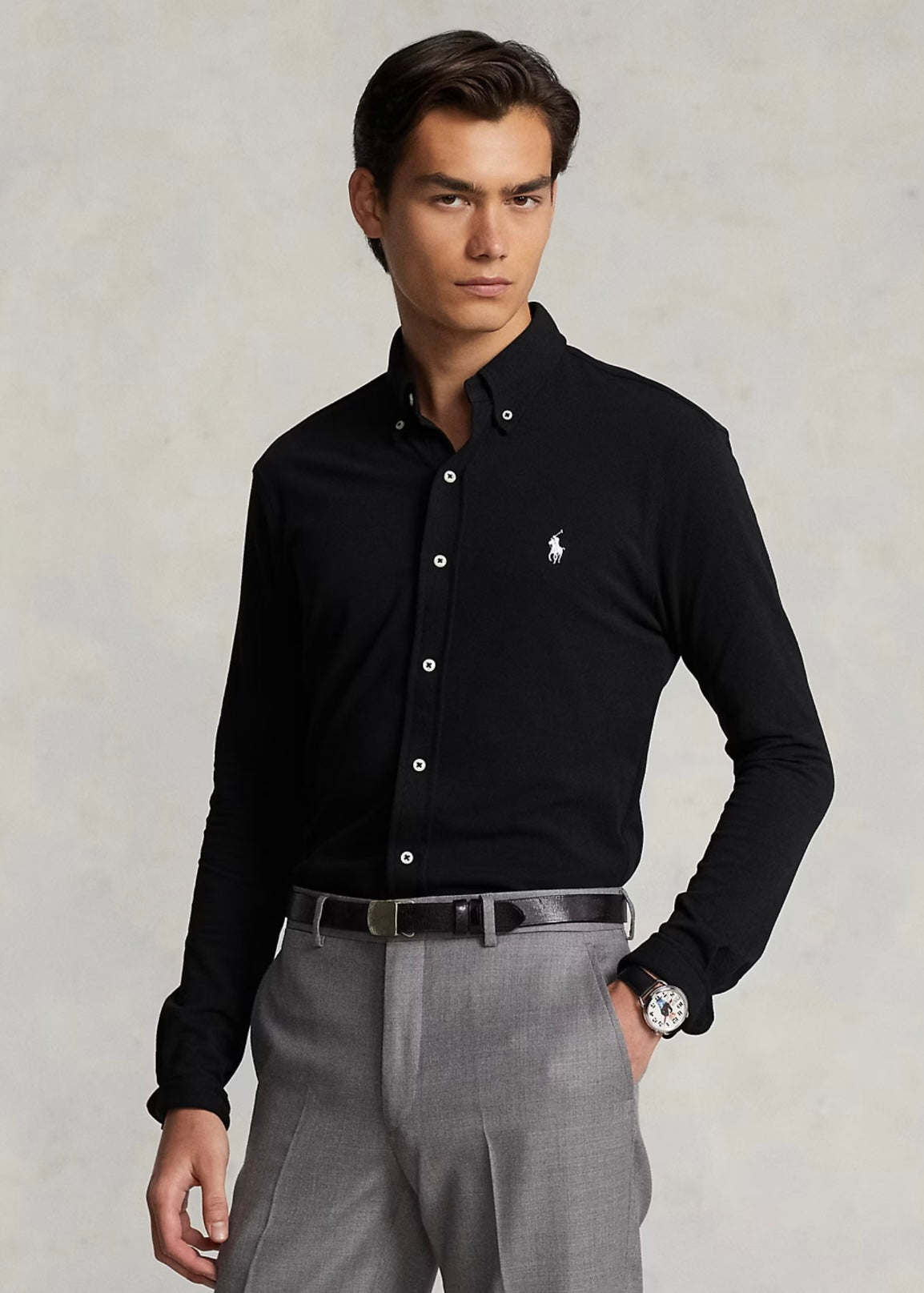 Ralph Lauren Featherweight Mesh shirt - Black
