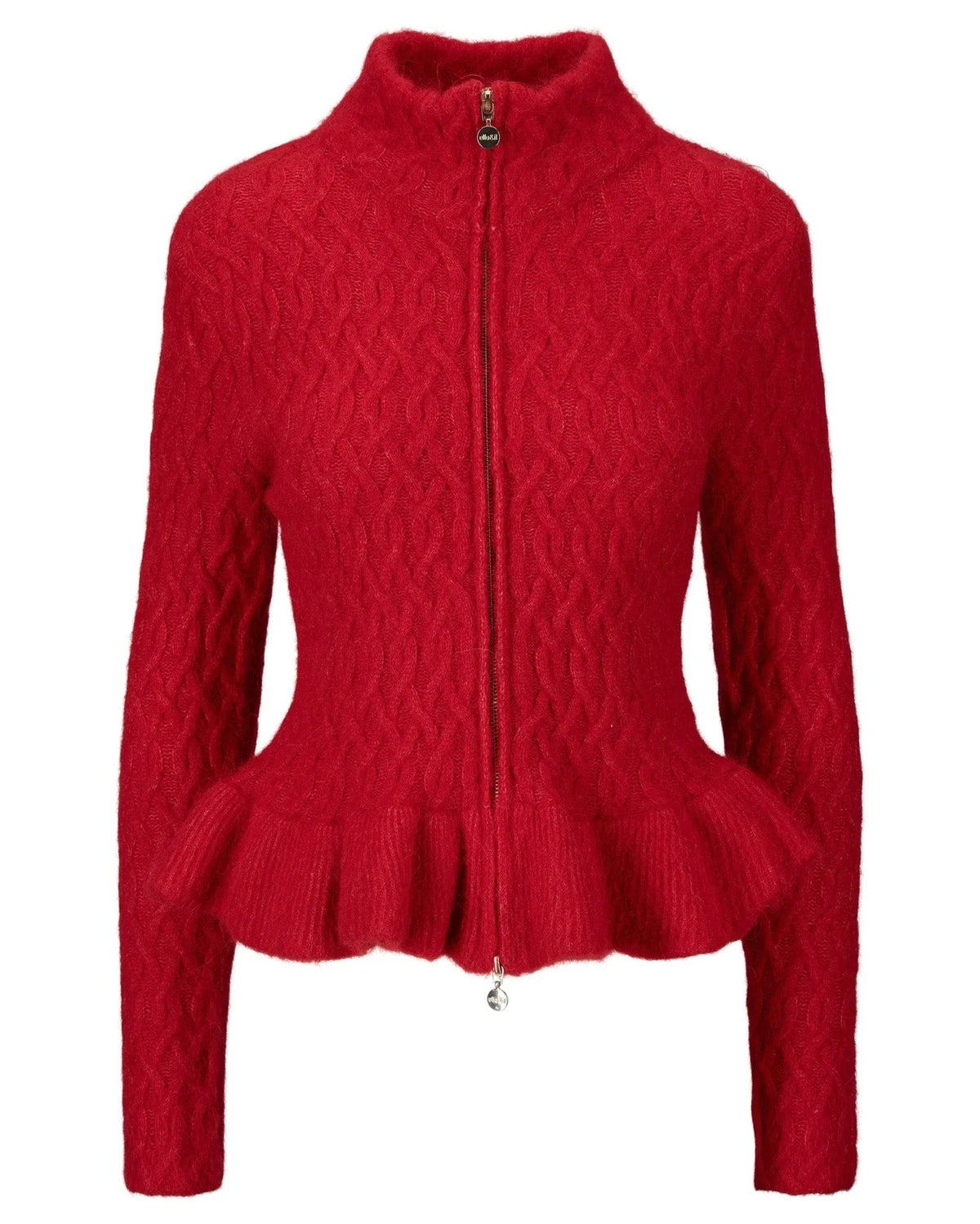 Lene Alpaca Cardigan Bright Red