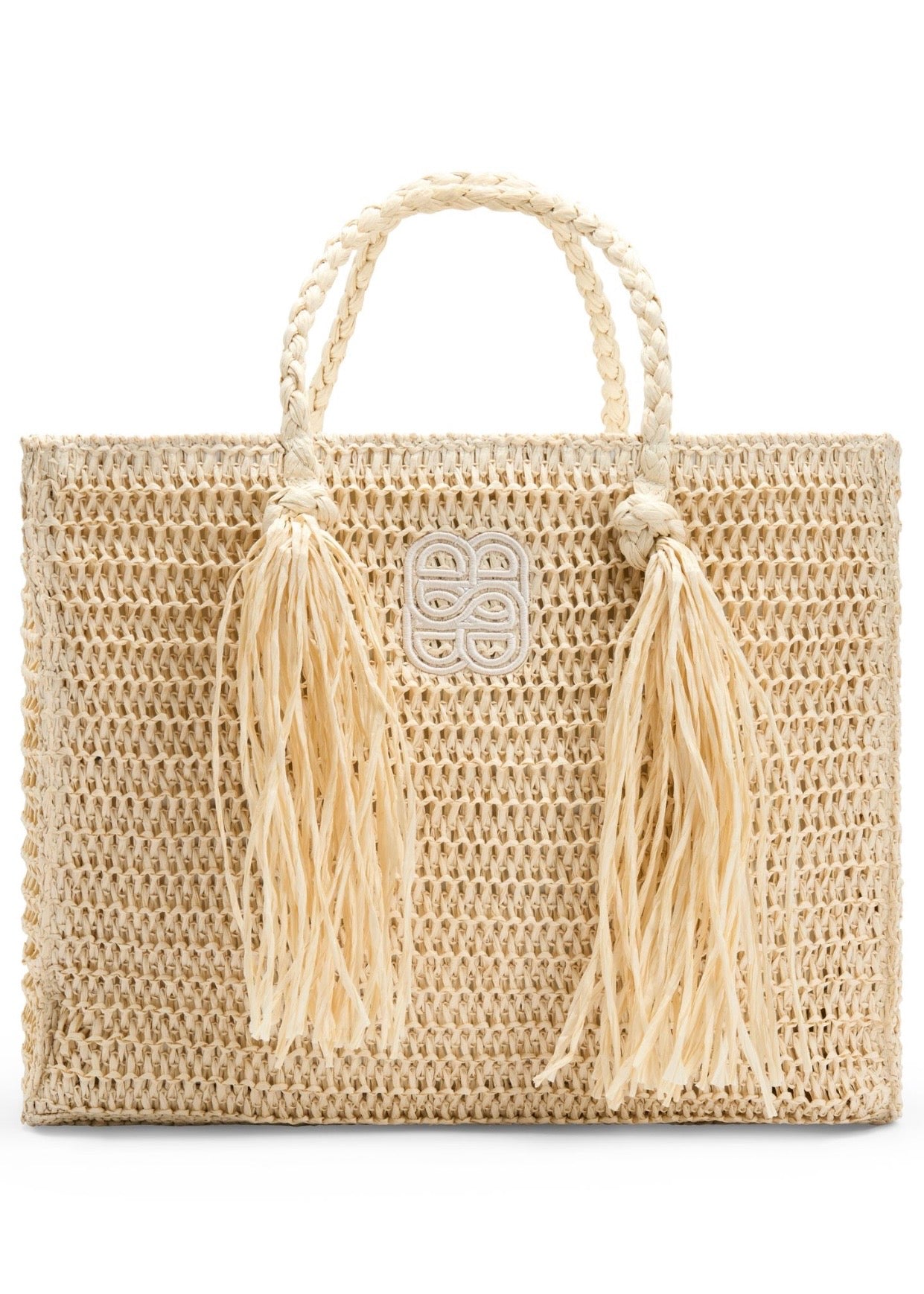 Rikke Straw Bag Beige
