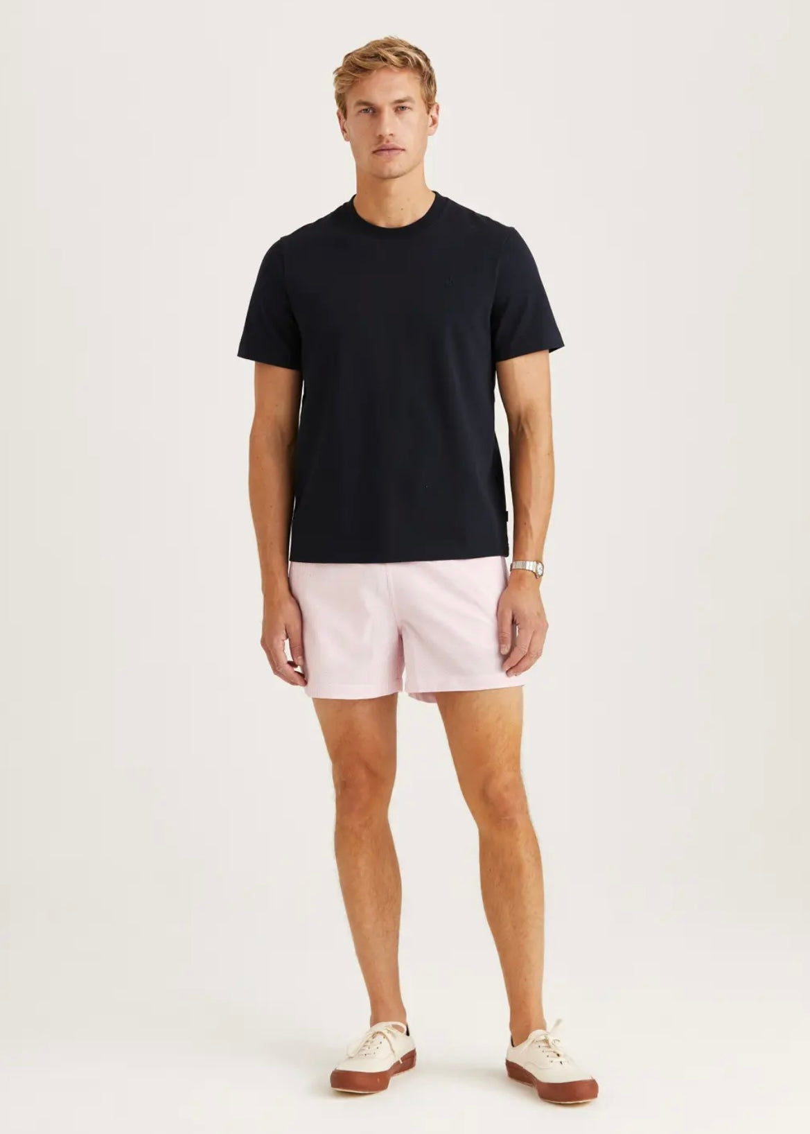Morris Seersucker Swim shorts - Lt.Pink
