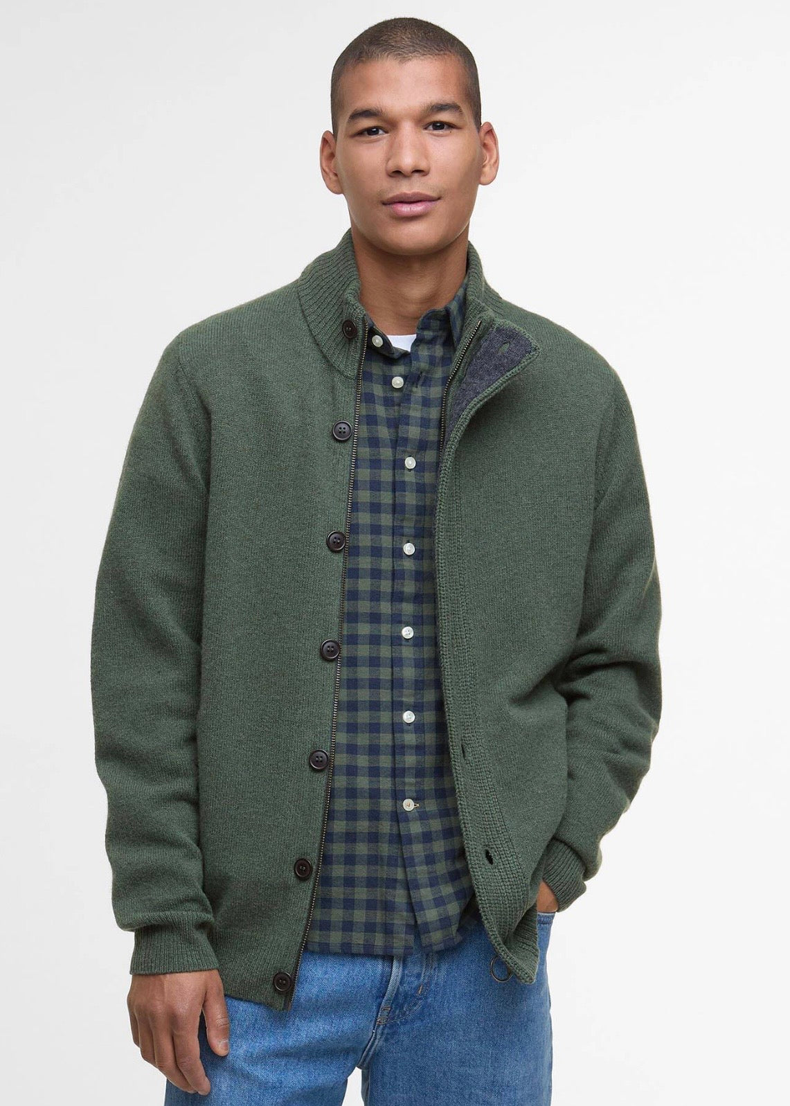 Essential Patch Zip Trough Olive