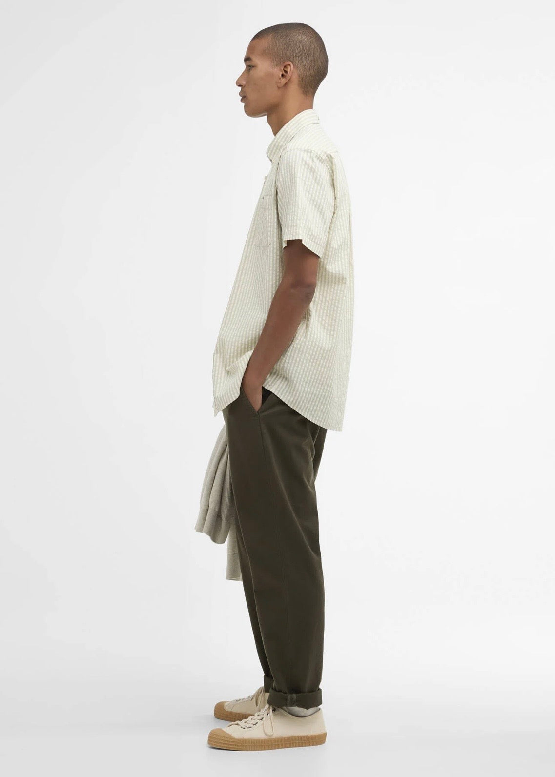 Cresswell Seersucker Shirt Sea Green