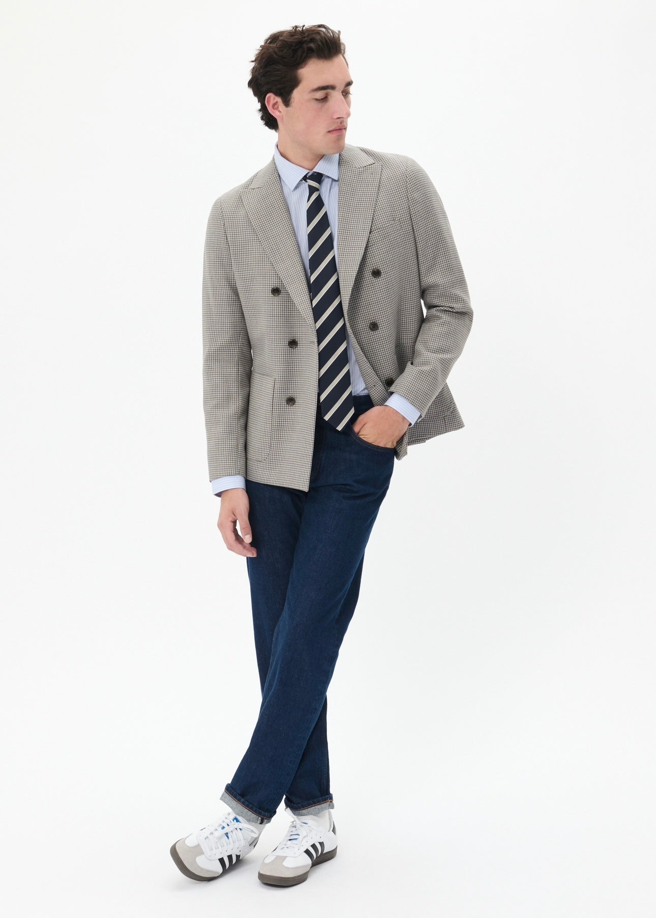 Matinique Garet Double blazer - Medium Grey Melange
