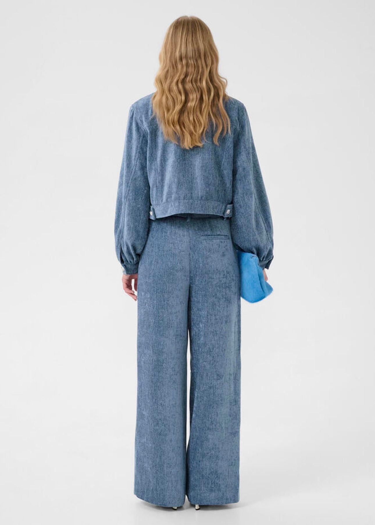Vally Wide Pants Denim Blue