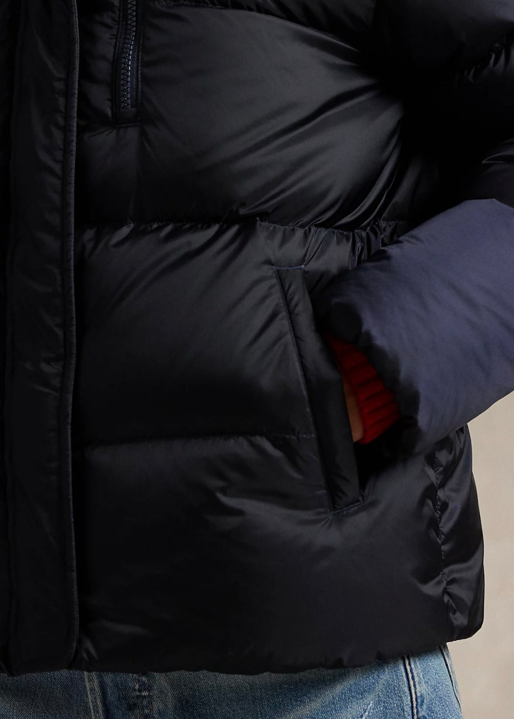 Quilted Down jacket RL Navy