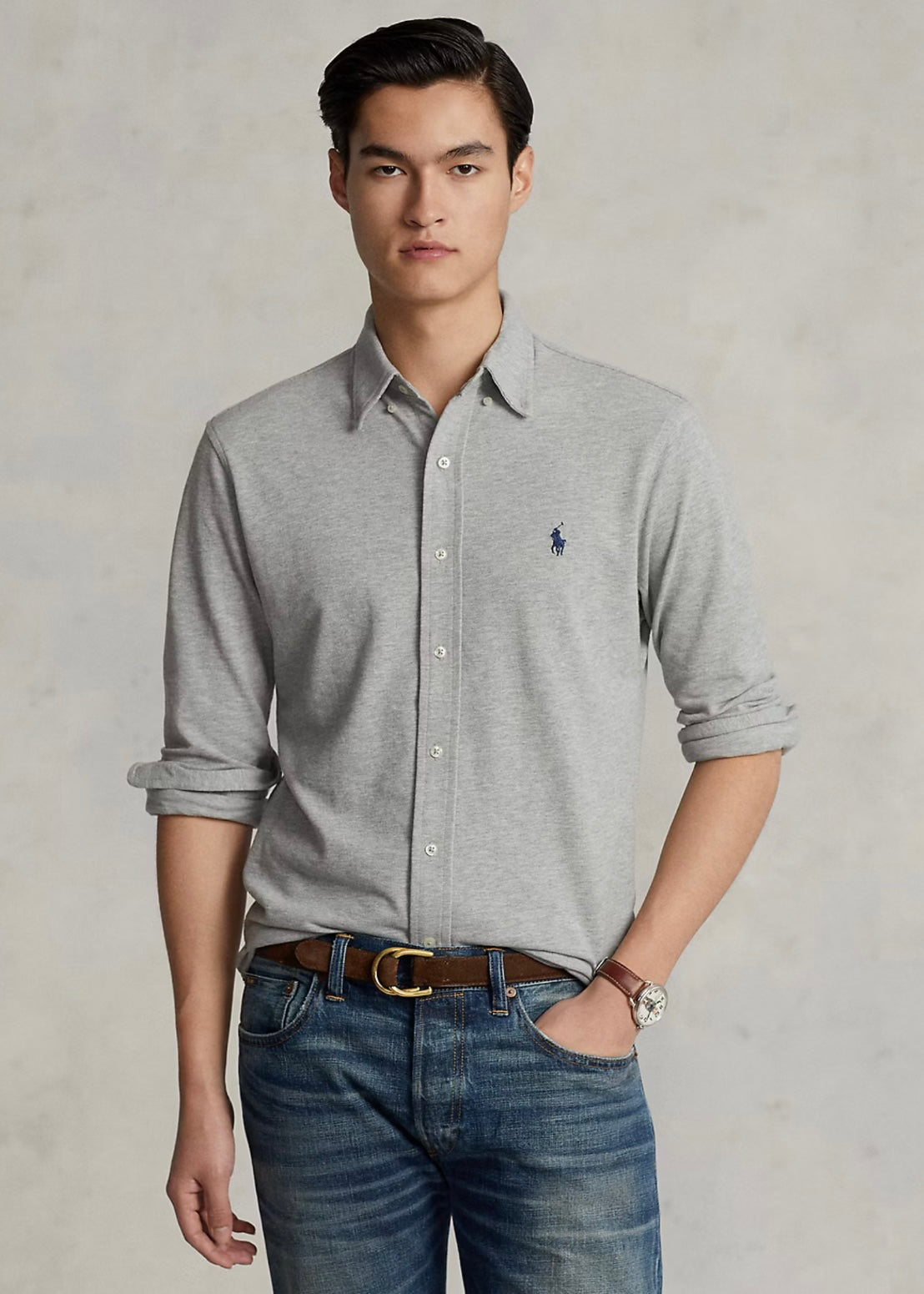 Featherweight Mesh shirt Grey