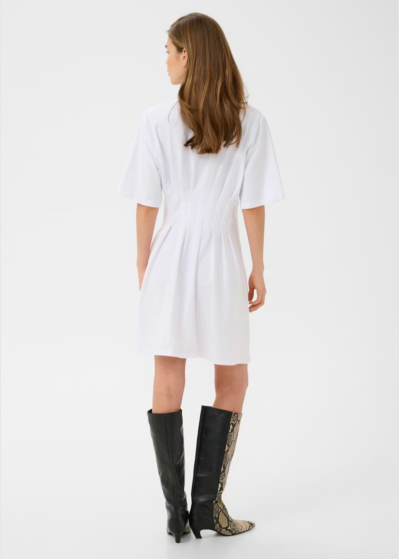 Inez Short Dress White