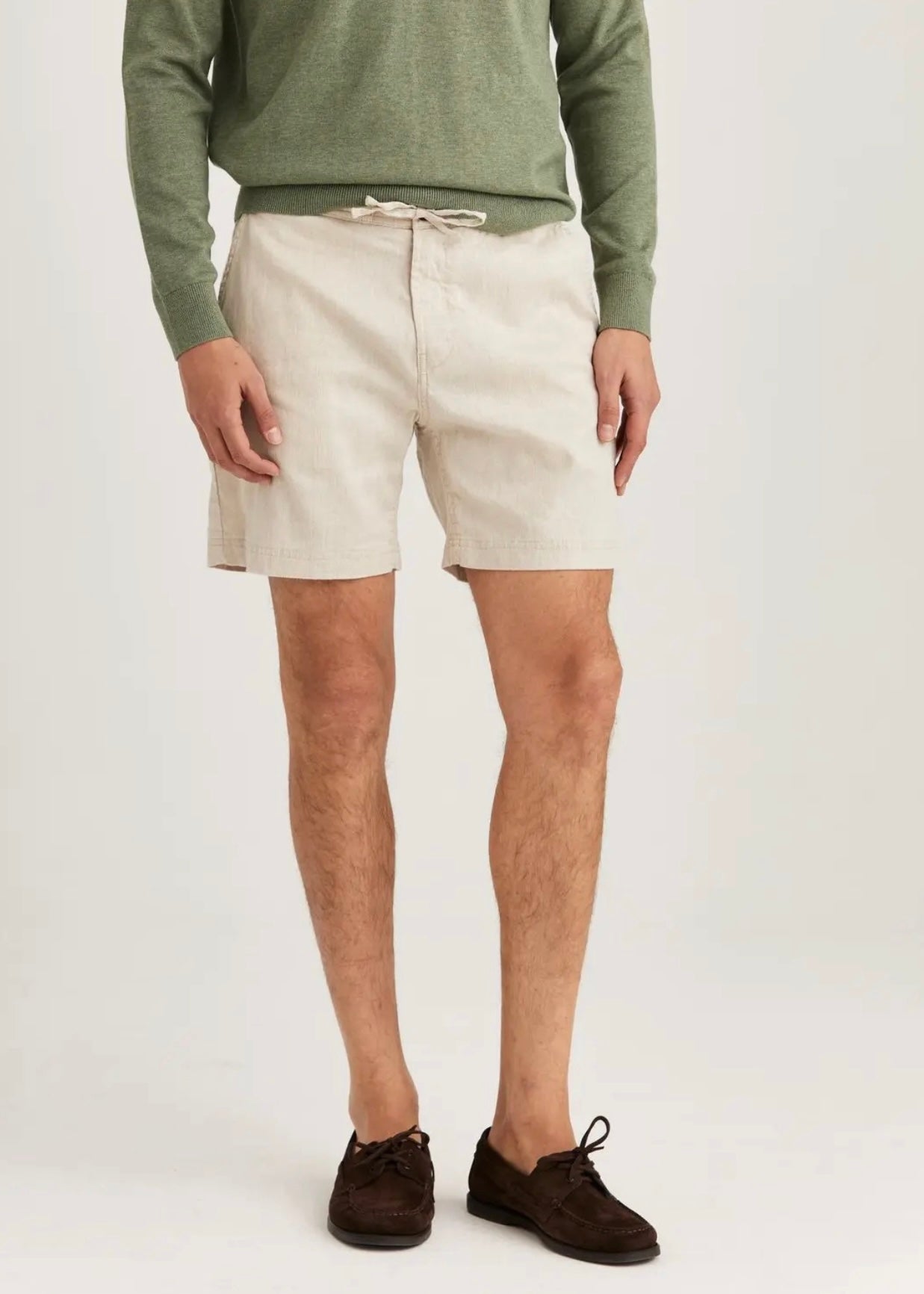 Morris Fenix Linen shorts - Offwhite