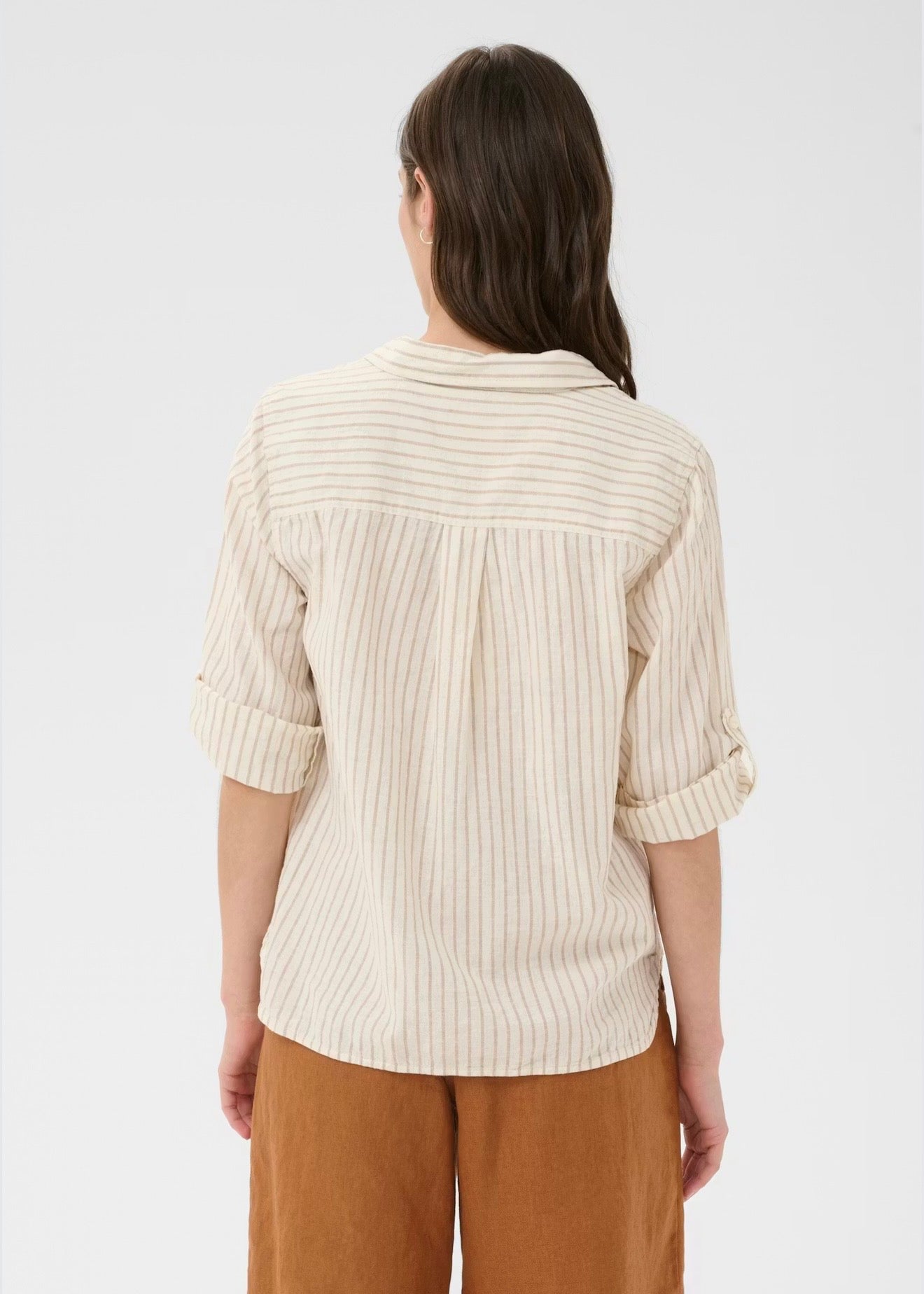Cindie Shirt Neutral Stripe
