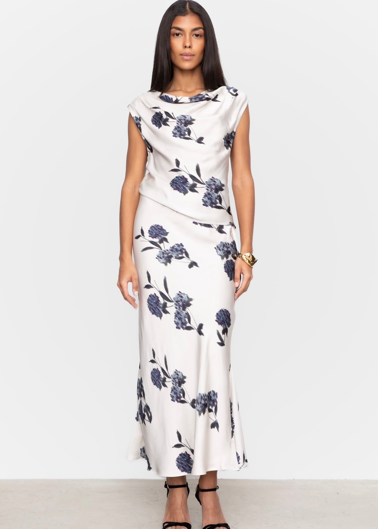 Camilla Pihl Haidi top - Cream Hydra Print