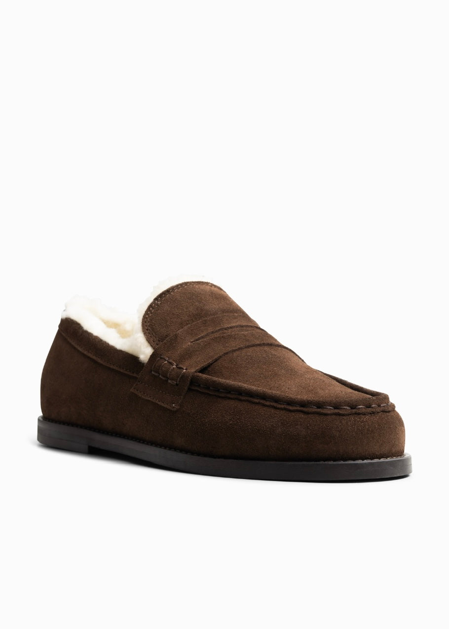 Belle Suede Dark Brown