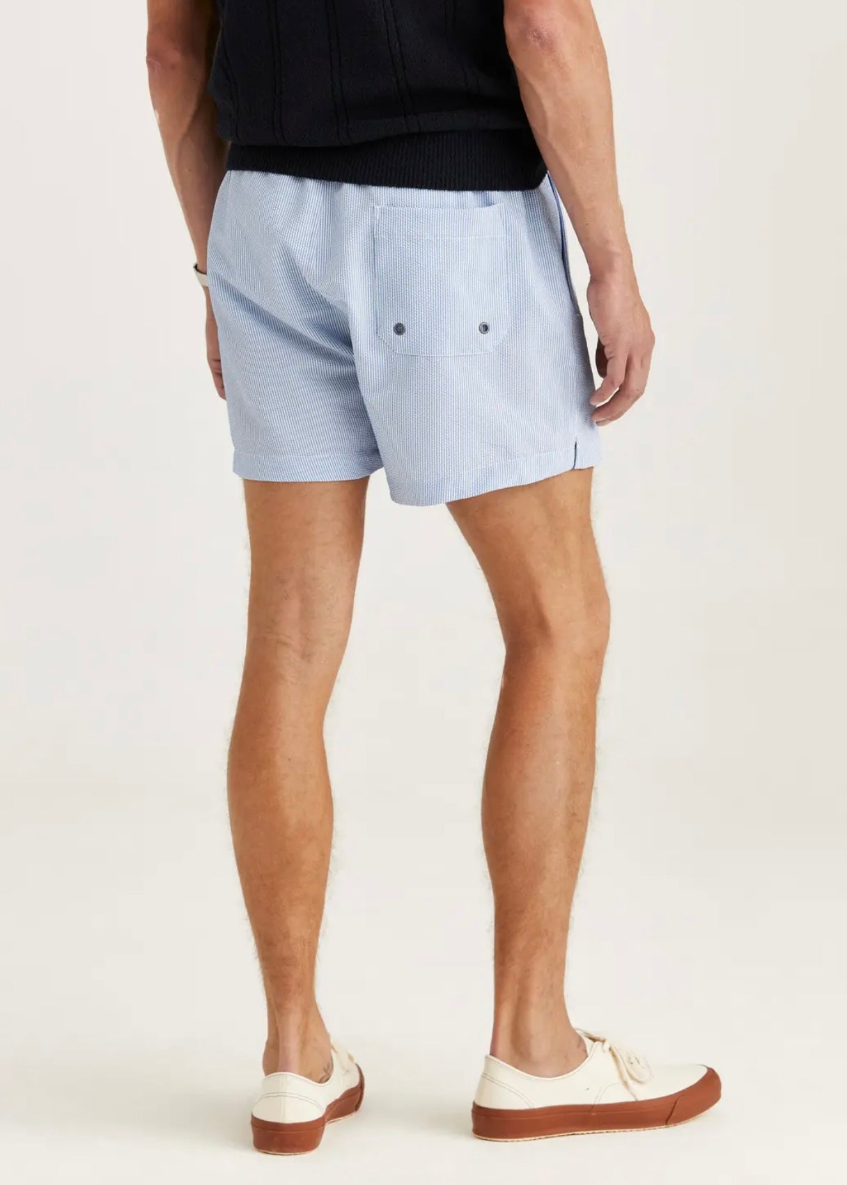 Morris Seersucker Swim shorts - Lt.Blue