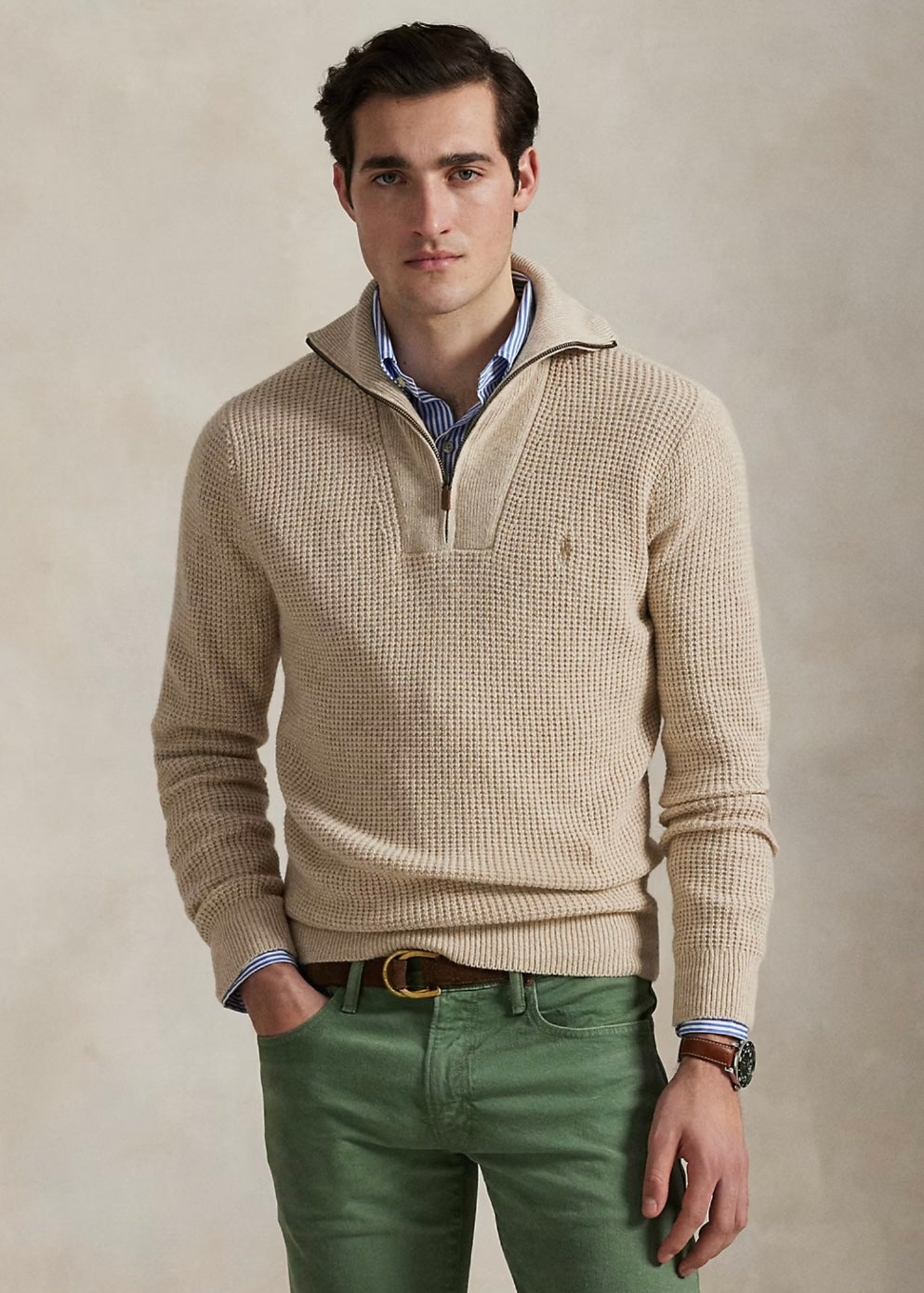 Polo Ralph Lauren Structure Zip - Natural Cream
