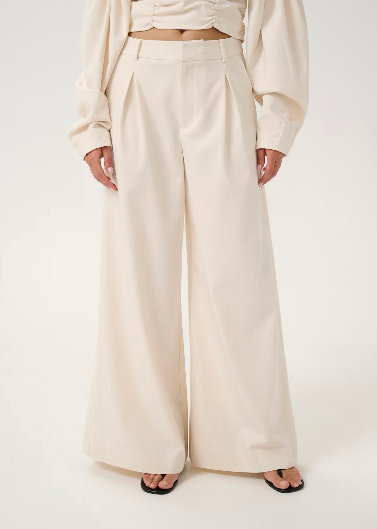 Gestuz Decia pants - Offwhite Melange