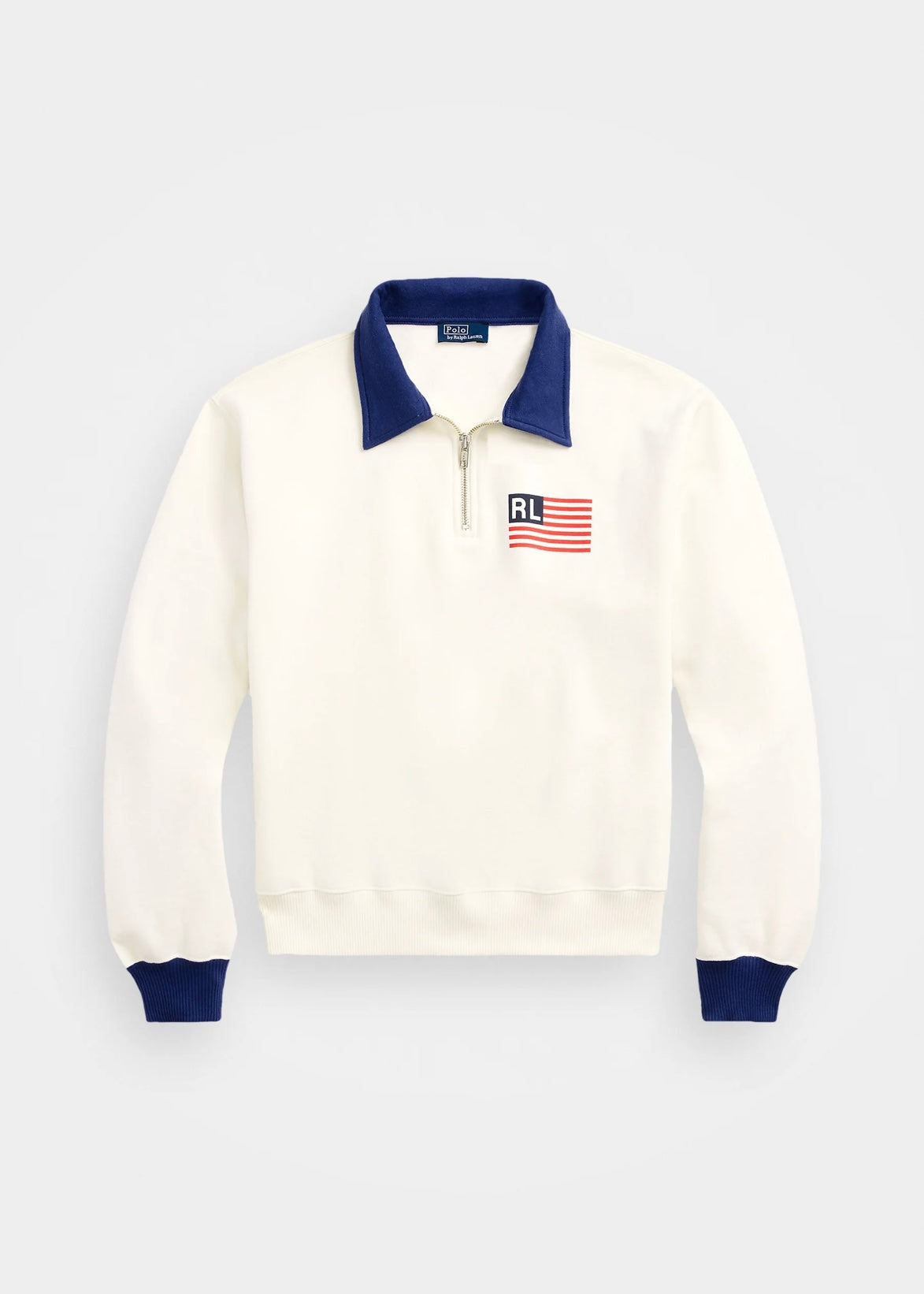 Polo Ralph Lauren Flag zip - Deckwash White