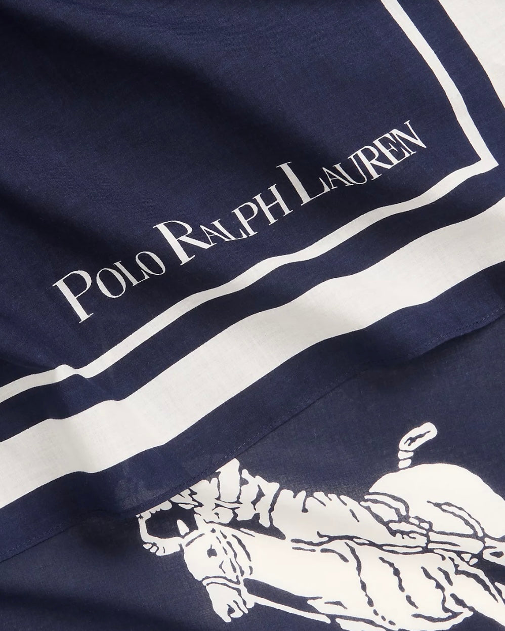 Polo Ralph Lauren Pony Square scarf - Cruise Navy
