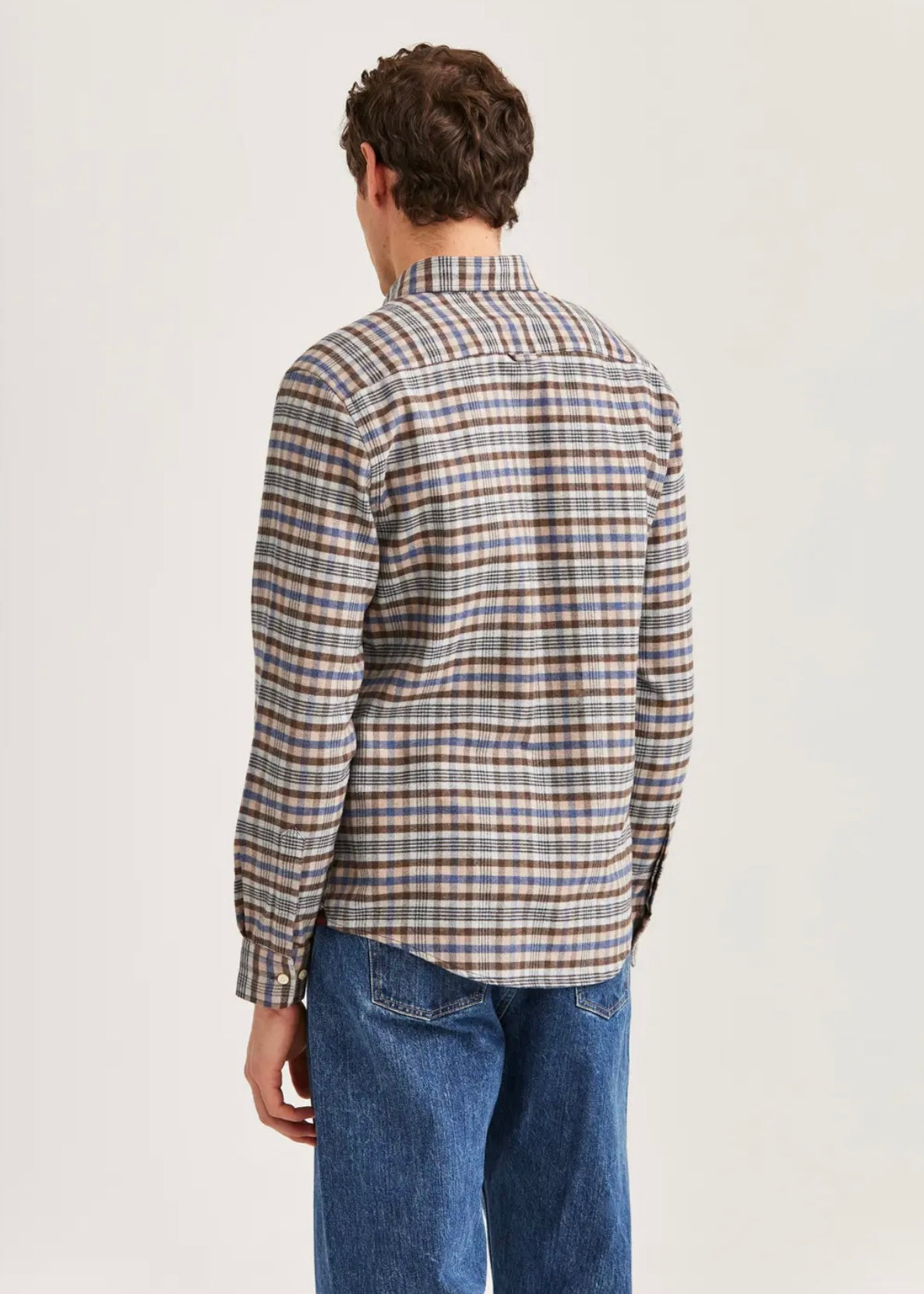 Flannel Check shirt Brown