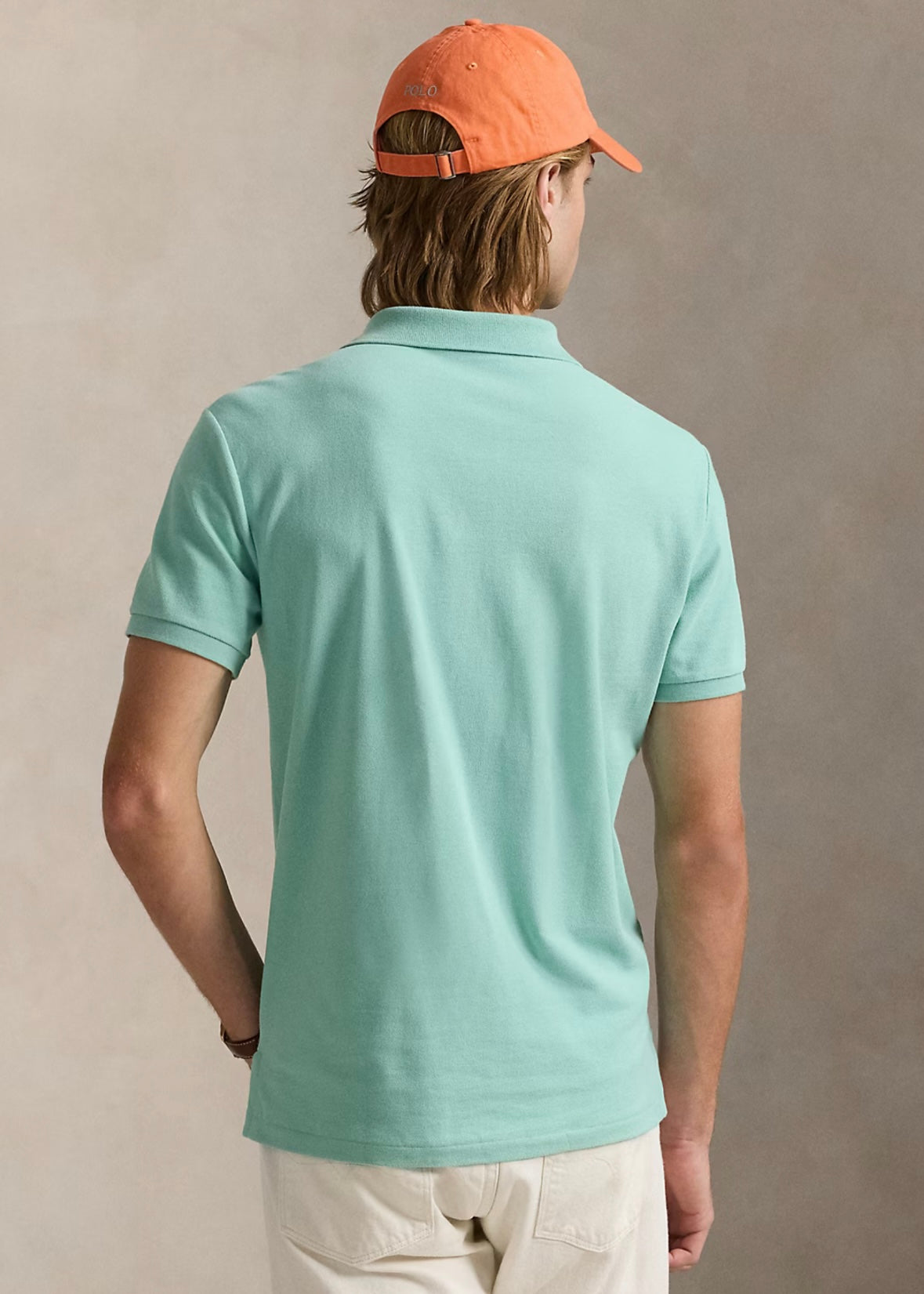 Mesh Polo Shirt Celadon