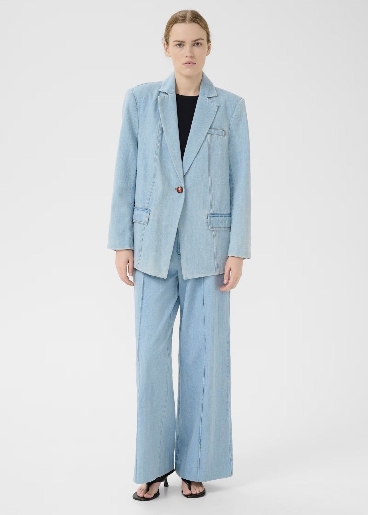 Gestuz Vella blazer - Light Blue Washed