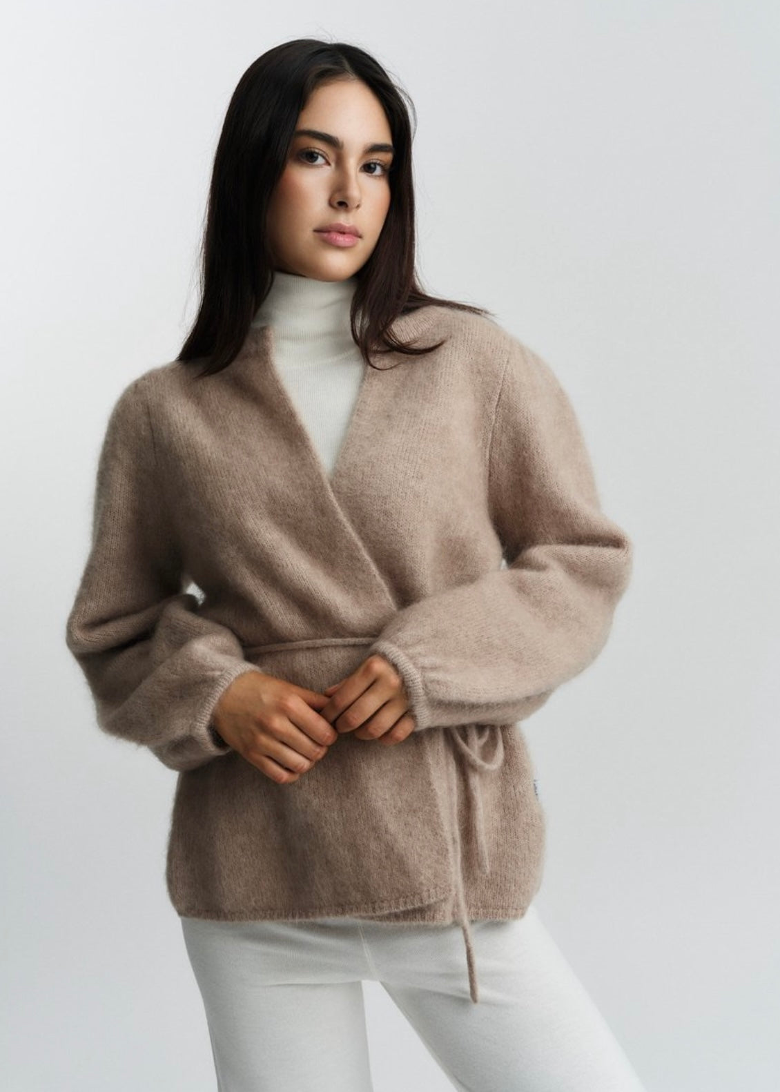 Fredrikke Chunky cardigan Hazel Beige